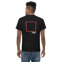 Think Outside The Box - Back Print - Unisex Classic T-Shirt - Black / S