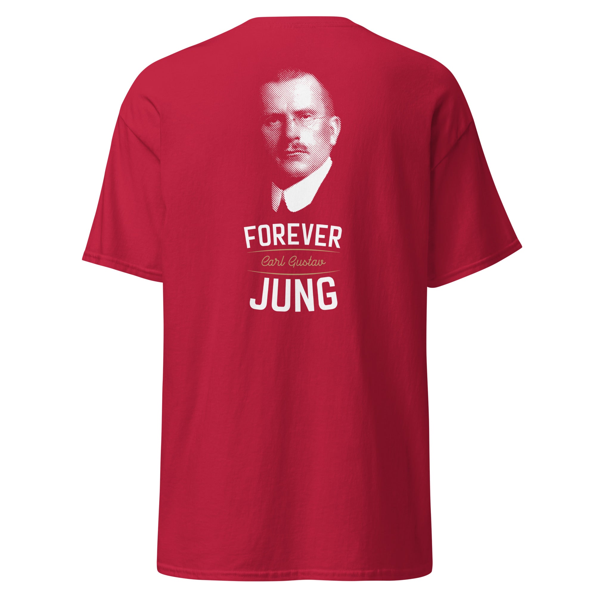 Forever Carl Gustav Jung - Back Print - Unisex Classic T-Shirt - The Philosopher's Shirt