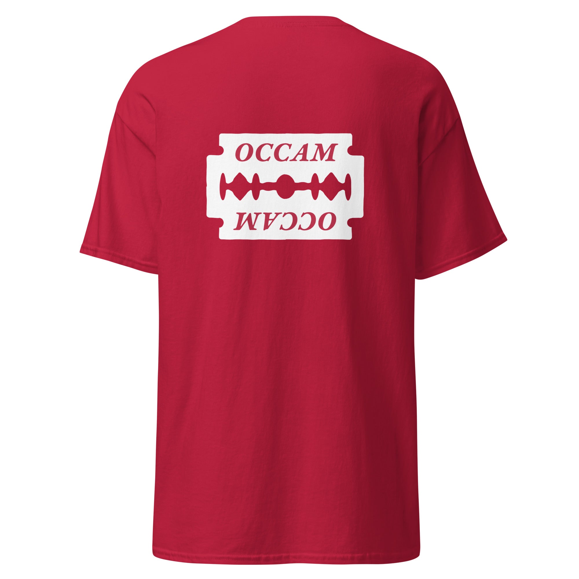 OCCAM's Razor - Back Print - Unisex Classic T-Shirt - The Philosopher's Shirt