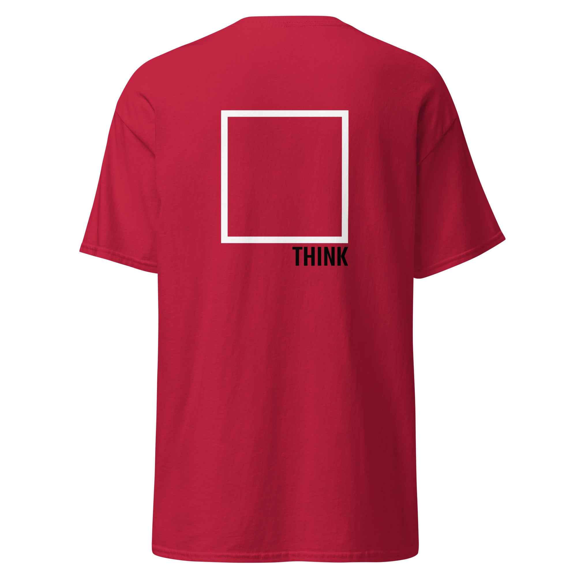 Think Outside The Box - Back Print - Unisex Classic T-Shirt - The Philosopher's Shirt