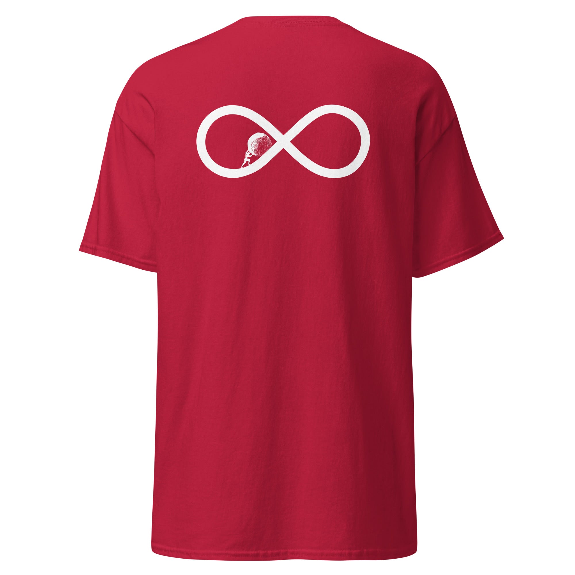 Sisyphus To Infinity - Back Print - Unisex Classic T-Shirt - The Philosopher's Shirt
