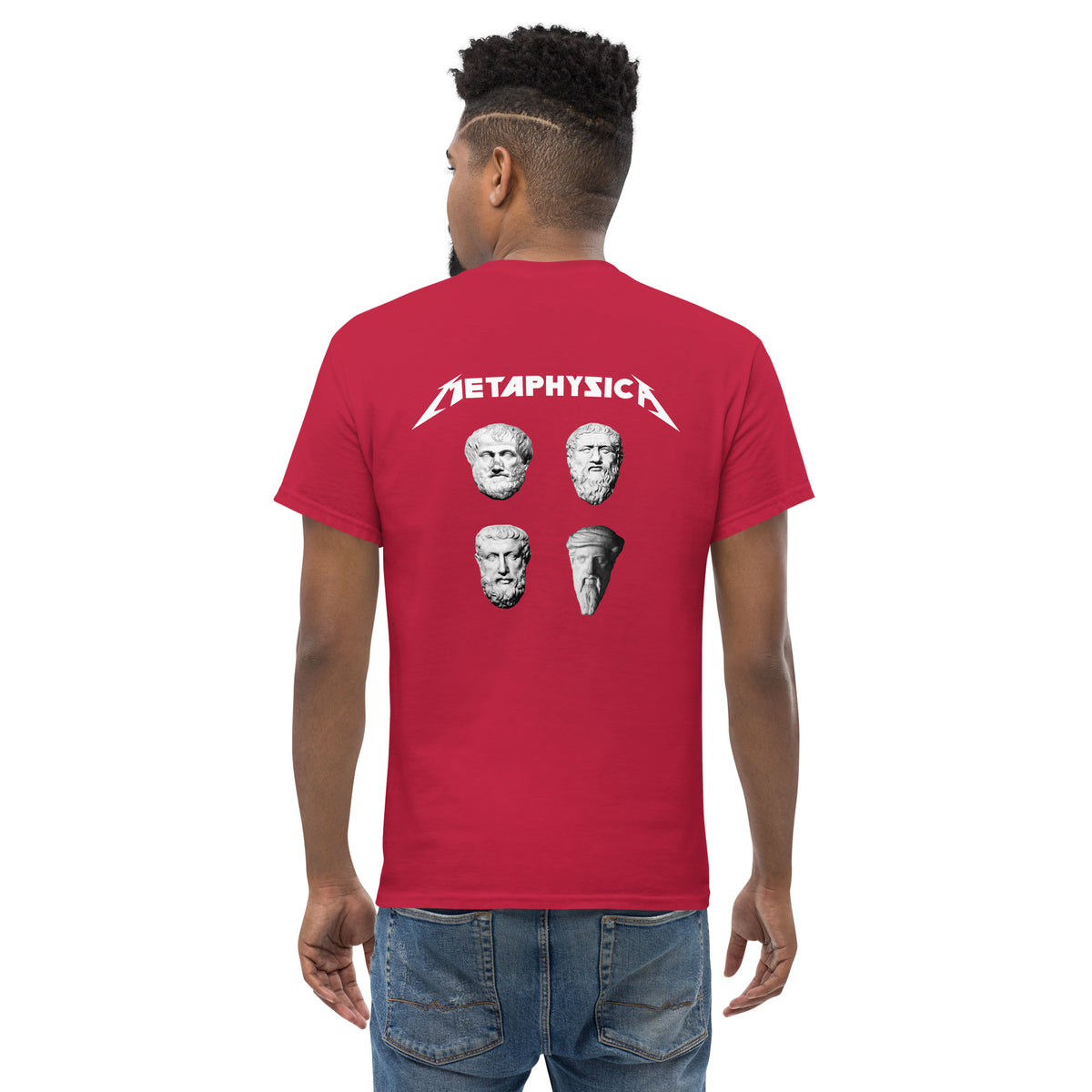 Metaphysica - The Four Wise Men - Back Print - Unisex Classic T-Shirt - The Philosopher's Shirt