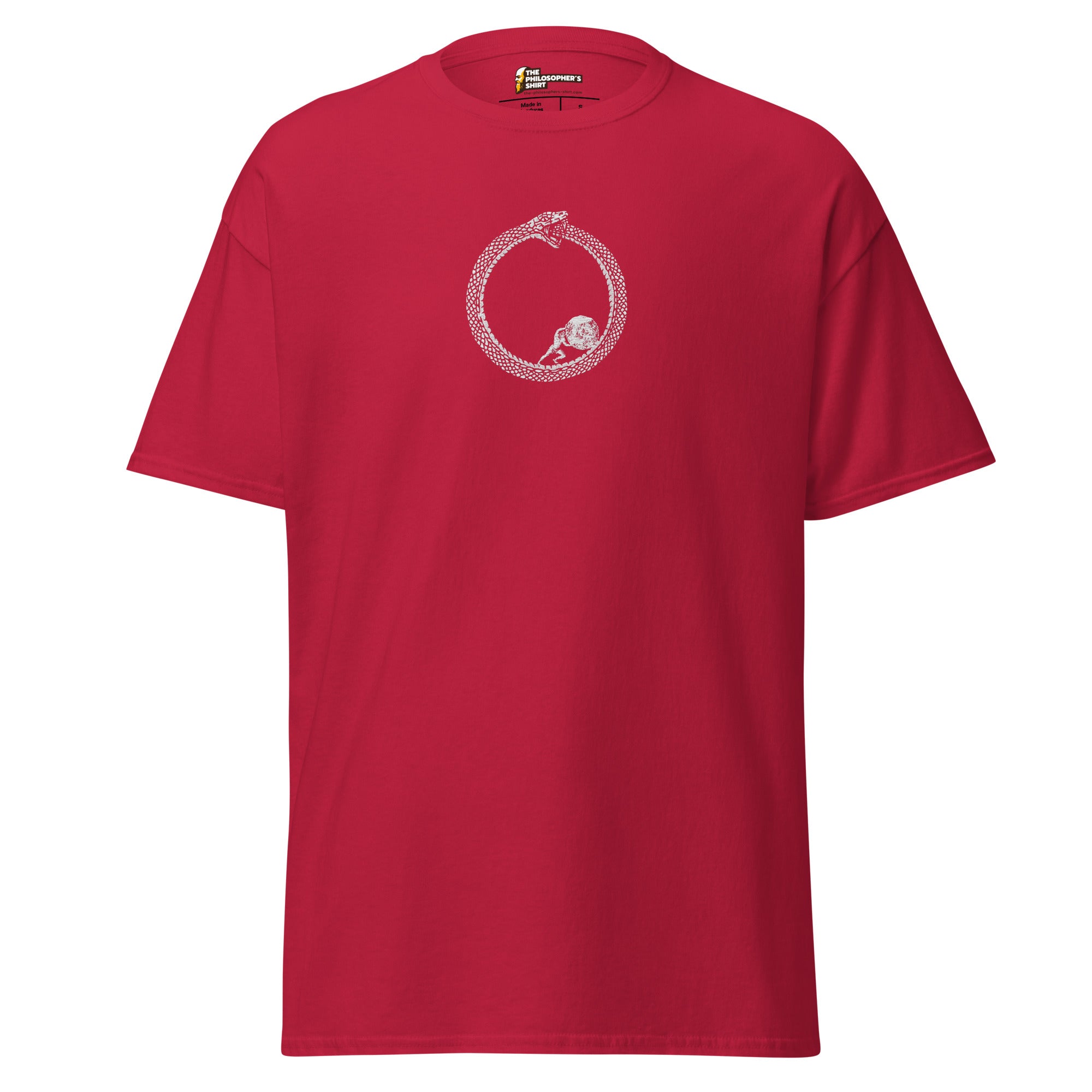 Sisyphus in Ourorboros - Embroidered - Unisex Classic T-Shirt - The Philosopher's Shirt