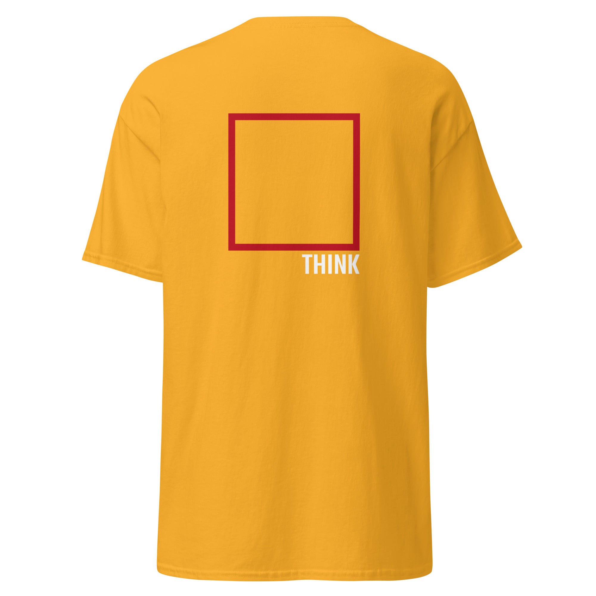 Think Outside The Box - Back Print - Unisex Classic T-Shirt - The Philosopher's Shirt