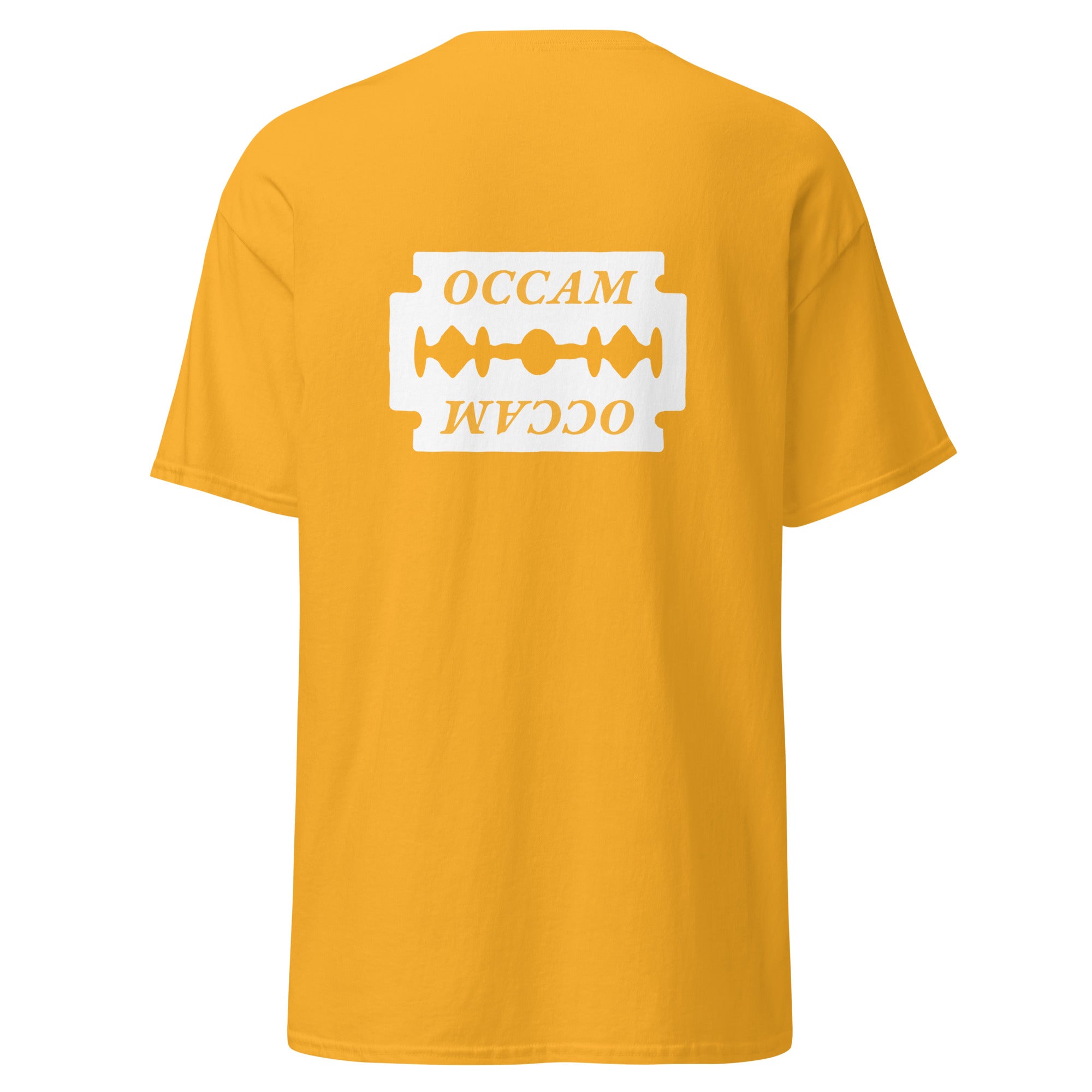 OCCAM's Razor - Back Print - Unisex Classic T-Shirt - The Philosopher's Shirt
