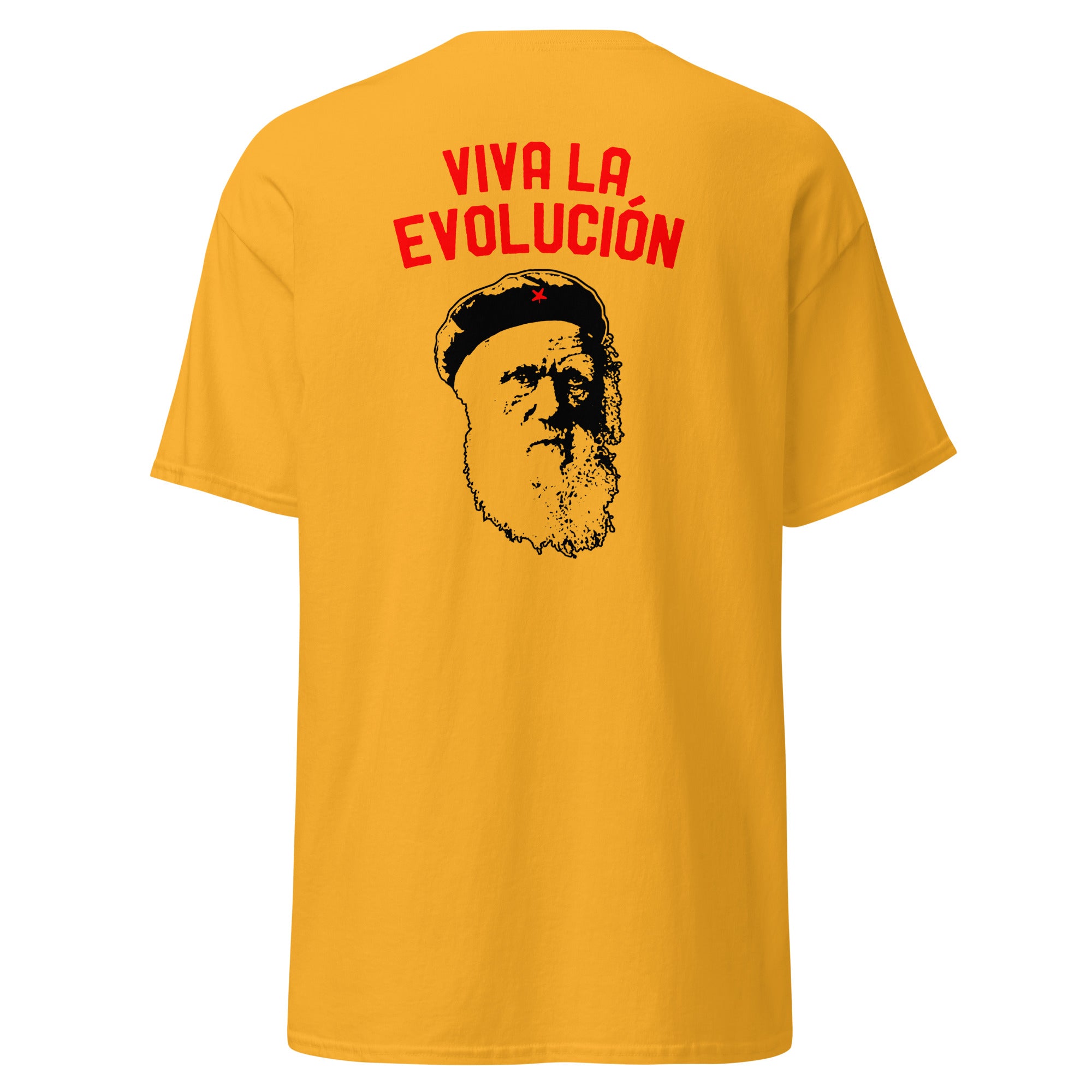 Darwin - Viva la Evolucion - Back Print - Unisex Classic T-Shirt - The Philosopher's Shirt