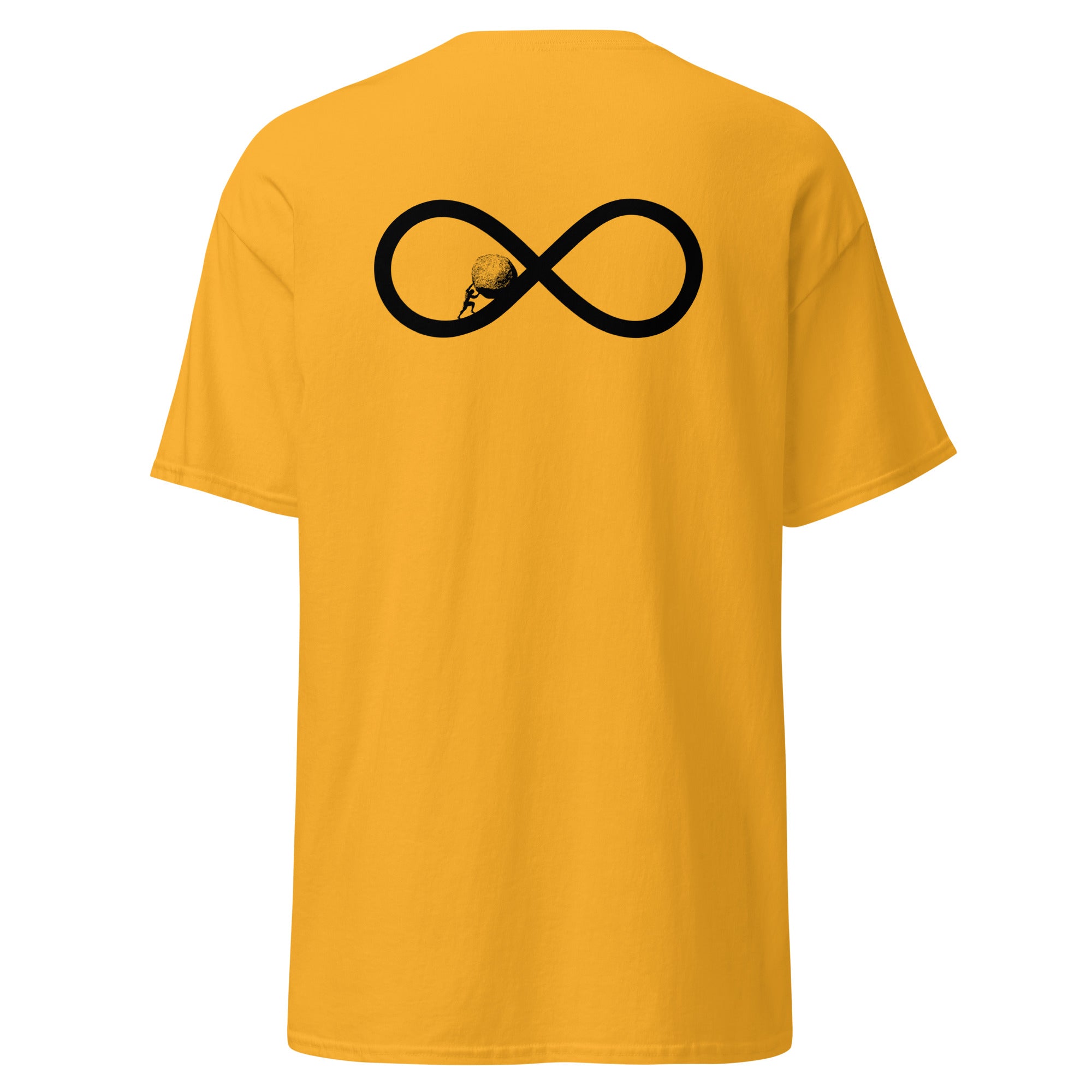 Sisyphus To Infinity - Back Print - Unisex Classic T-Shirt - The Philosopher's Shirt