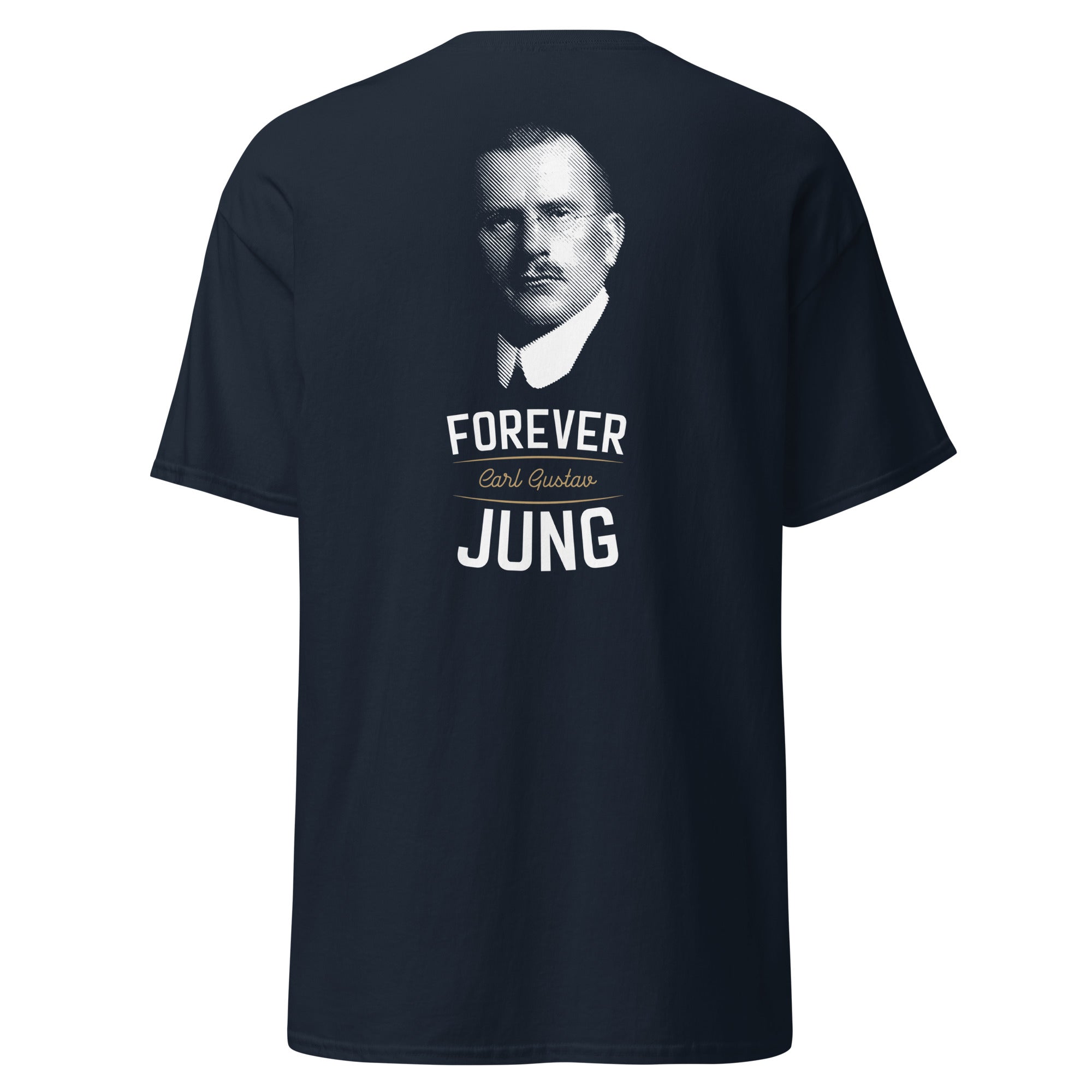 Forever Carl Gustav Jung - Back Print - Unisex Classic T-Shirt - The Philosopher's Shirt
