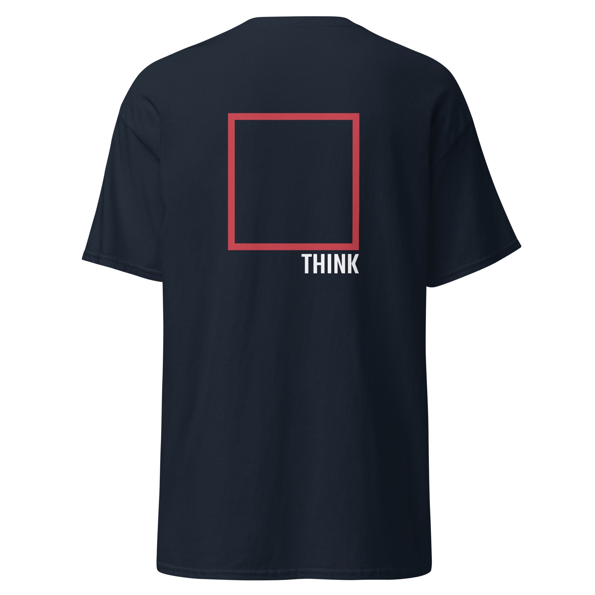 Think Outside The Box - Back Print - Unisex Classic T-Shirt - The Philosopher's Shirt
