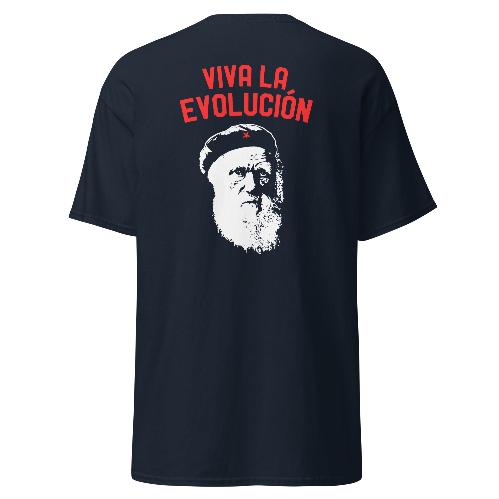 Darwin - Viva la Evolucion - Back Print - Unisex Classic T-Shirt - The Philosopher's Shirt