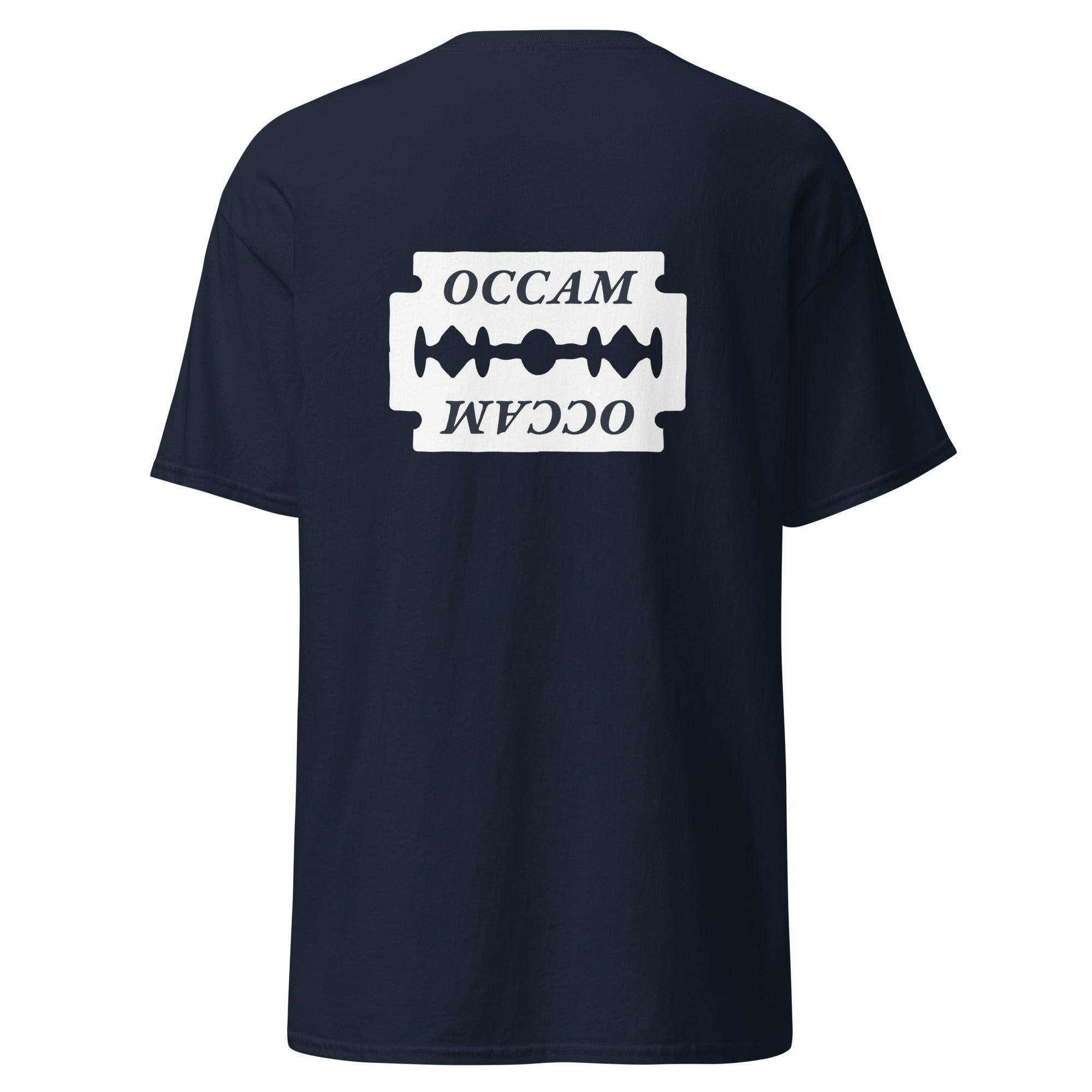 OCCAM's Razor - Back Print - Unisex Classic T-Shirt - The Philosopher's Shirt