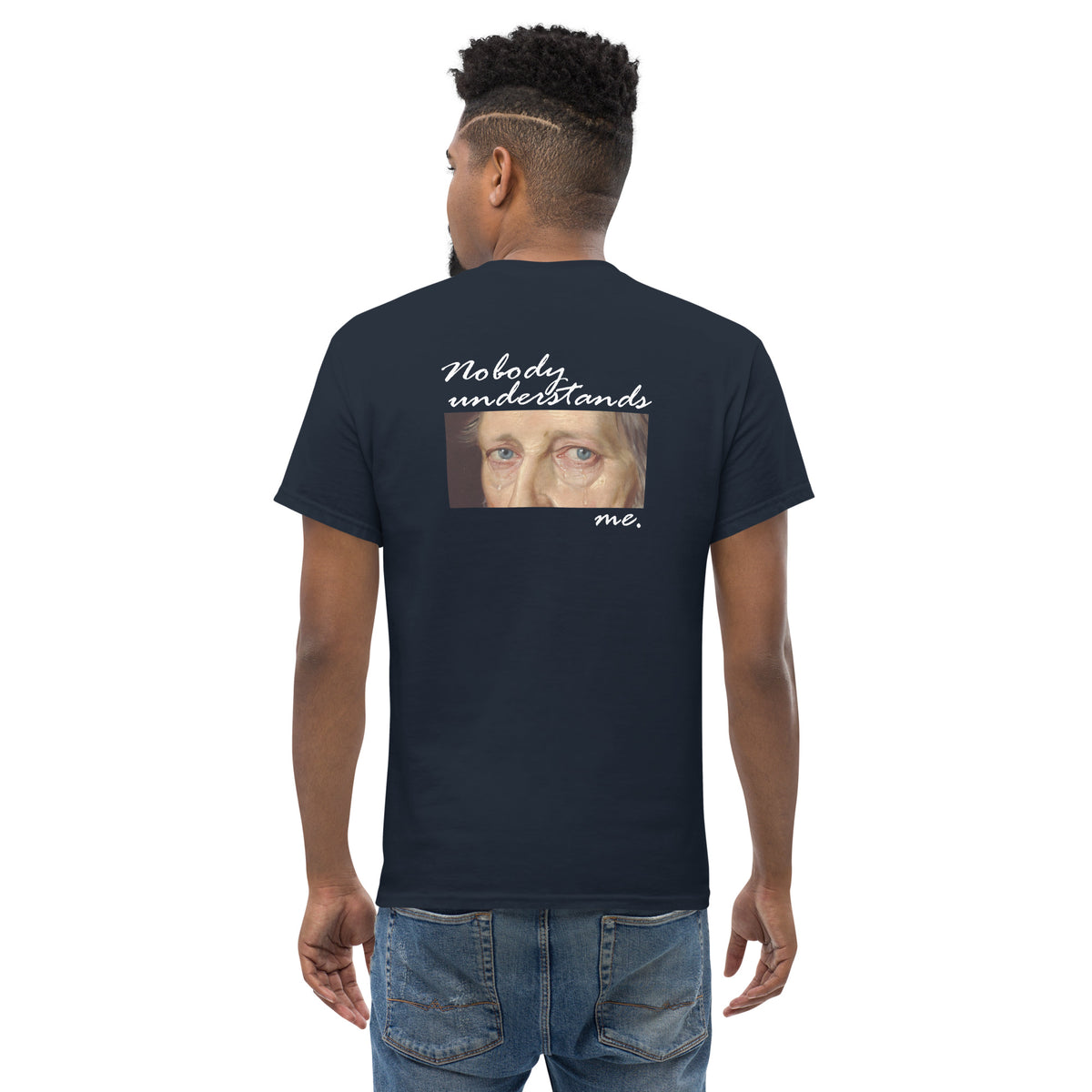 Niemand versteht Hegel – Rückseitiger Aufdruck – Unisex Classic T-Shirt  The Philosopher's Shirt