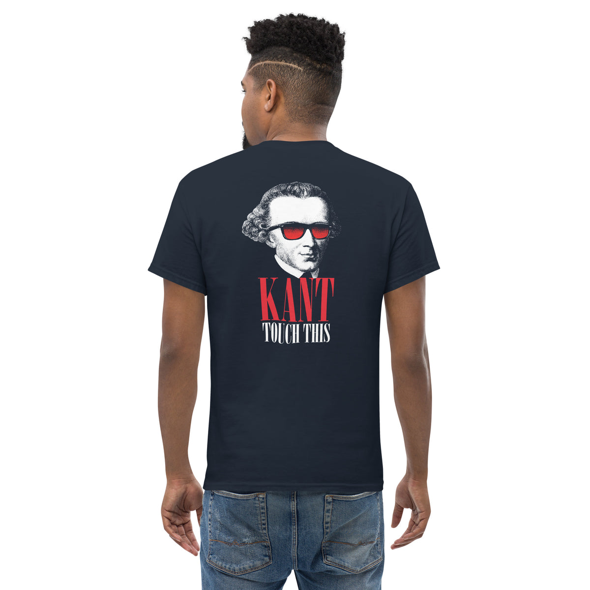 Kant touch this - Back Print - Unisex Classic T-Shirt - The Philosopher's Shirt