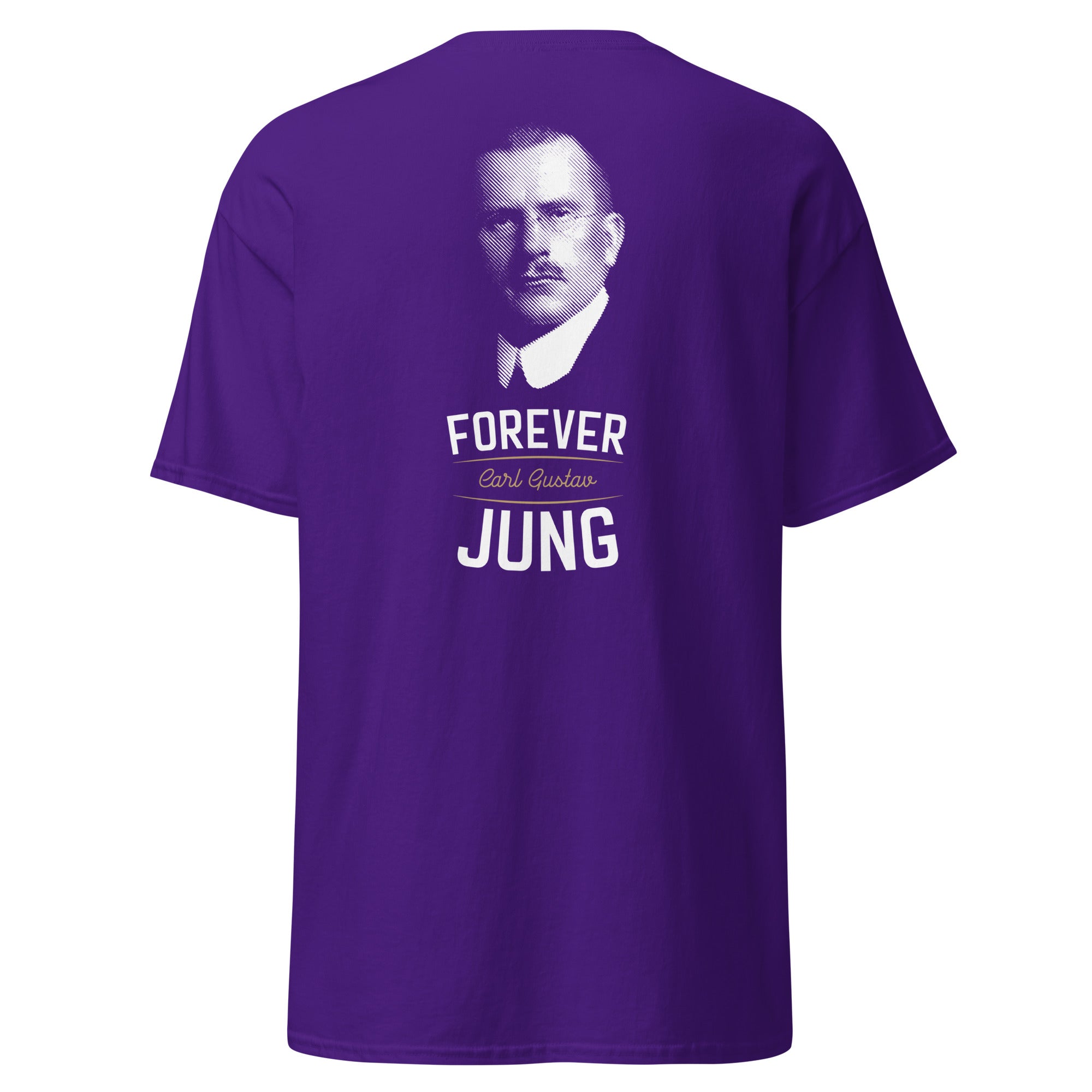 Forever Carl Gustav Jung - Back Print - Unisex Classic T-Shirt - The Philosopher's Shirt