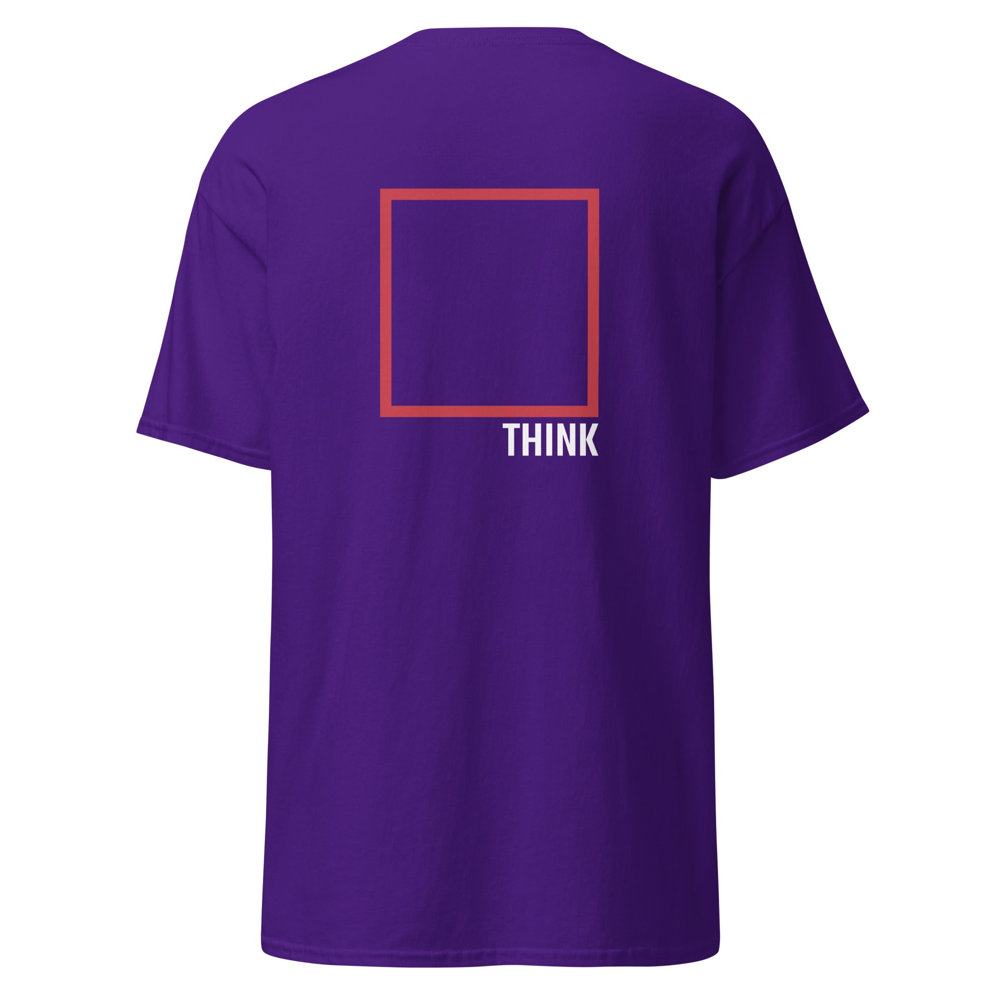 Think Outside The Box - Back Print - Unisex Classic T-Shirt - The Philosopher's Shirt