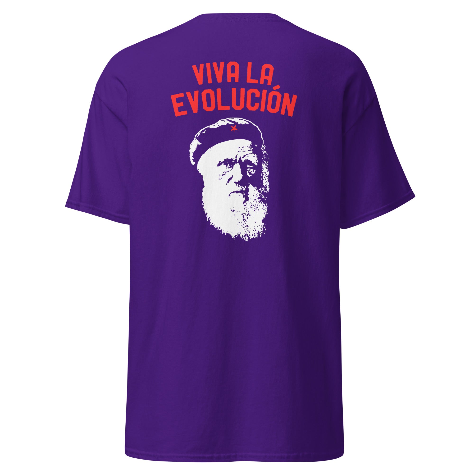 Darwin - Viva la Evolucion - Back Print - Unisex Classic T-Shirt - The Philosopher's Shirt