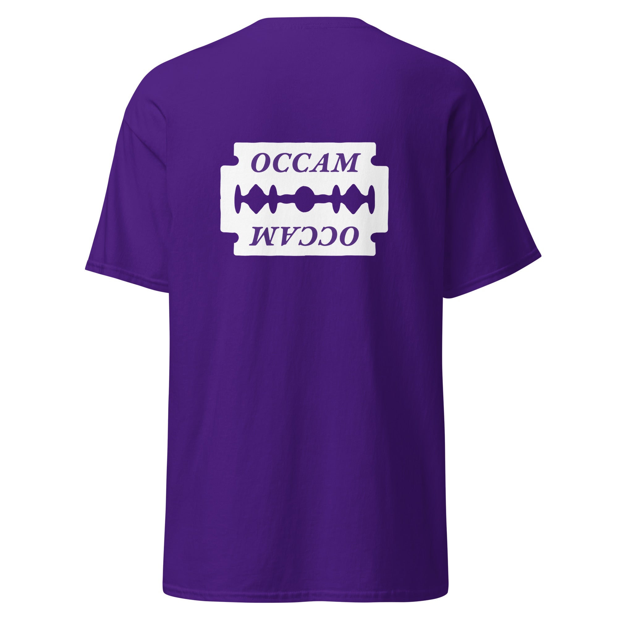OCCAM's Razor - Back Print - Unisex Classic T-Shirt - The Philosopher's Shirt