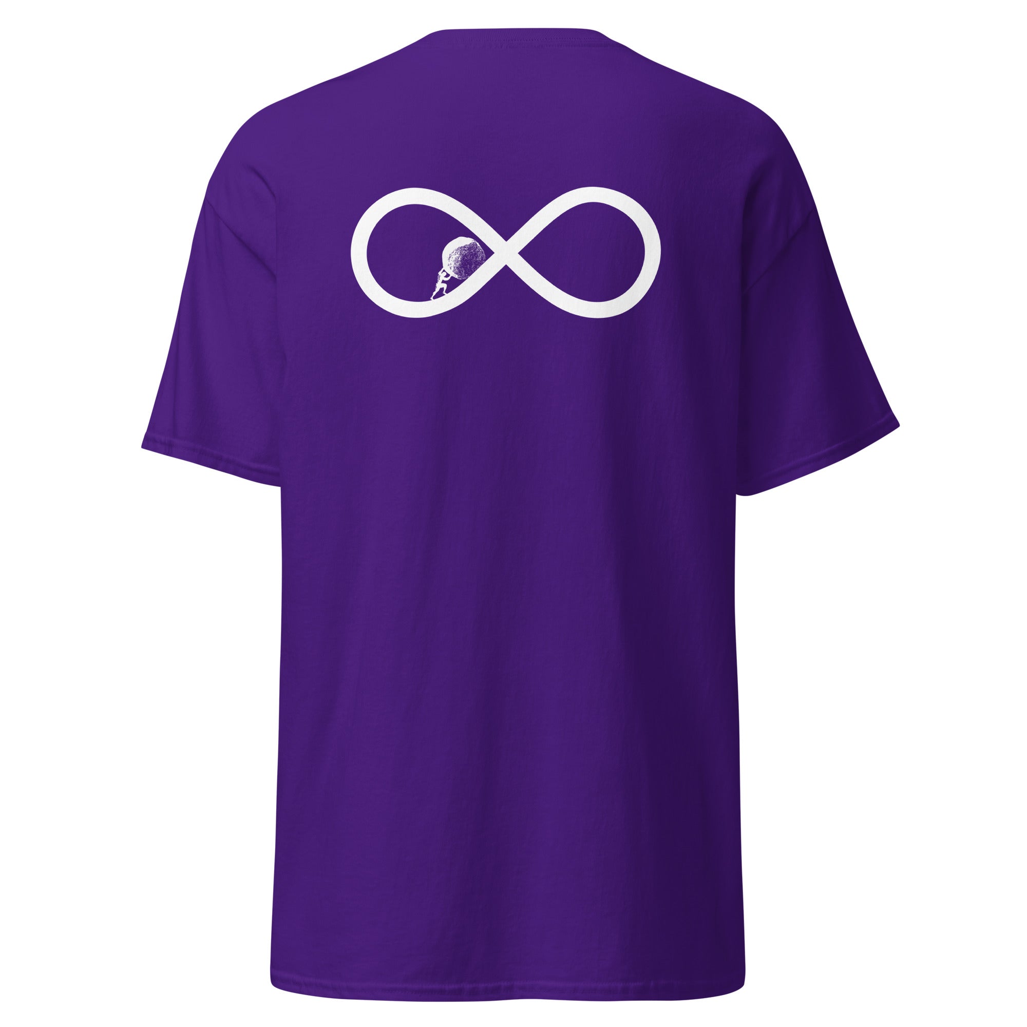 Sisyphus To Infinity - Back Print - Unisex Classic T-Shirt - The Philosopher's Shirt