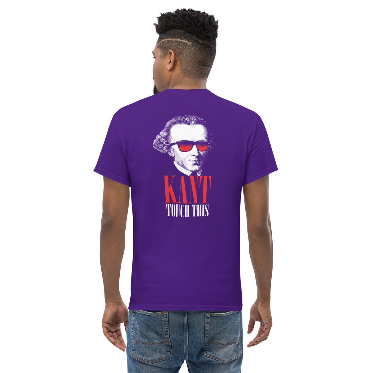 Kant touch this - Back Print - Unisex Classic T-Shirt - The Philosopher's Shirt