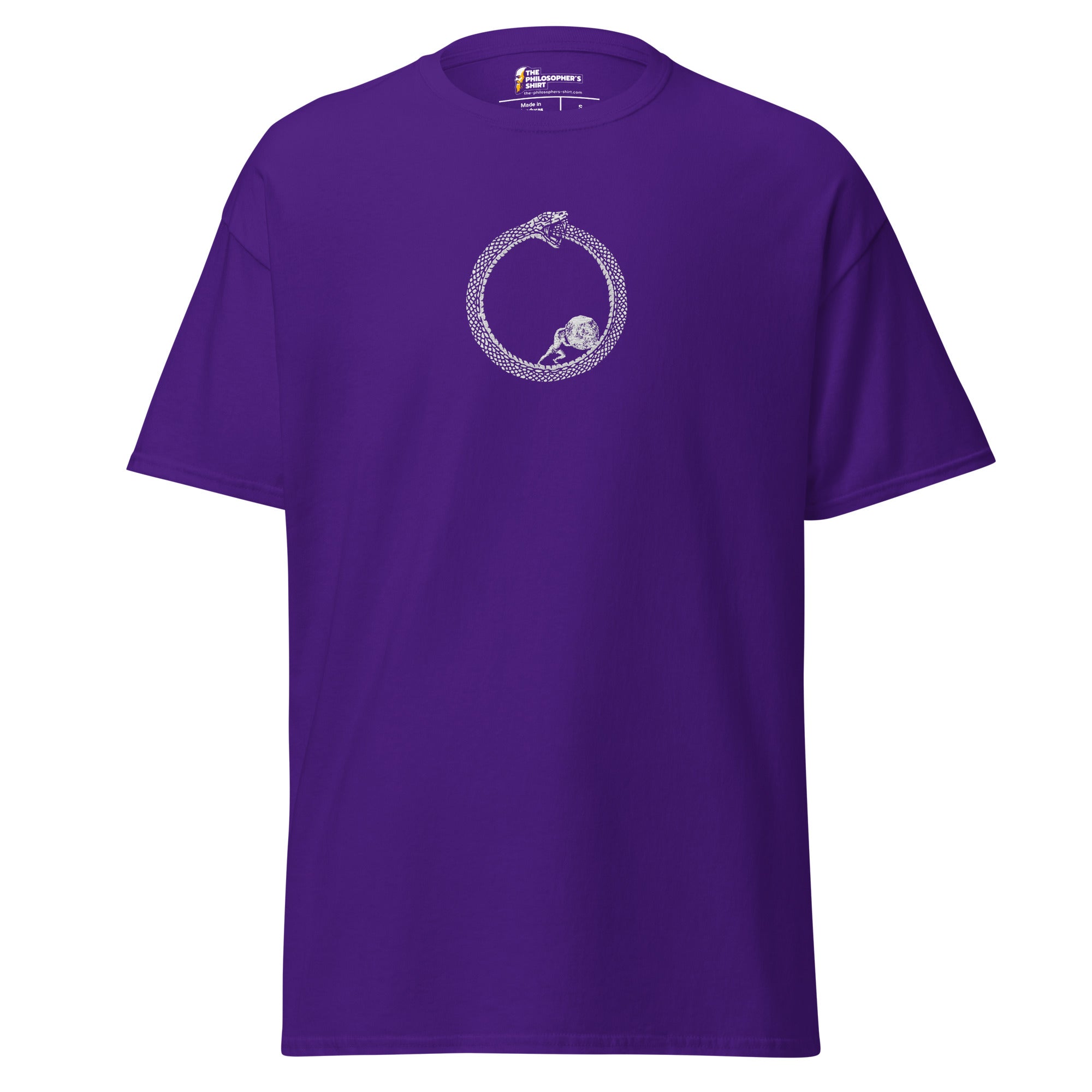 Sisyphus in Ourorboros - Embroidered - Unisex Classic T-Shirt - The Philosopher's Shirt