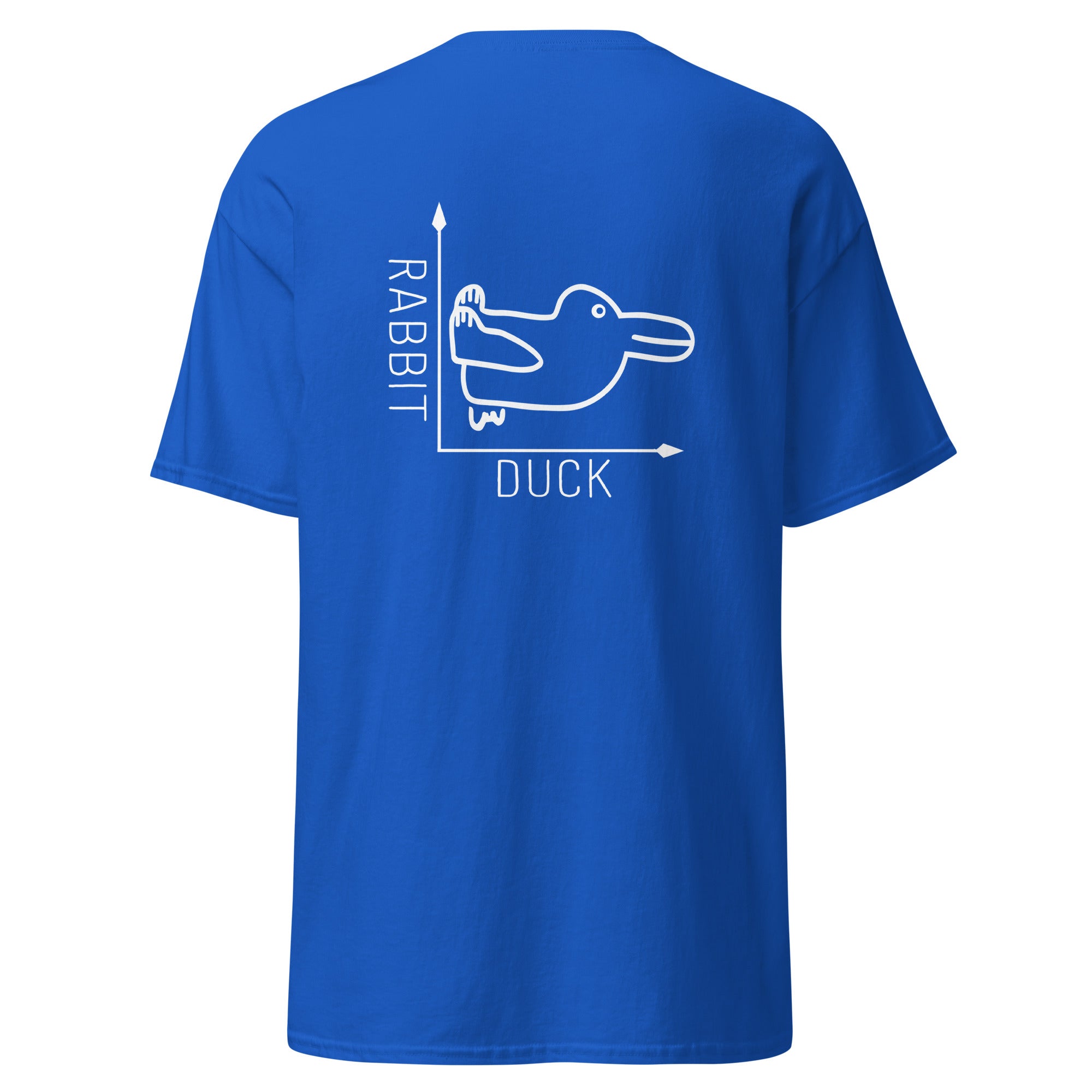 Rabbit-Duck Illusion - Back Print - Unisex Classic T-Shirt - The Philosopher's Shirt