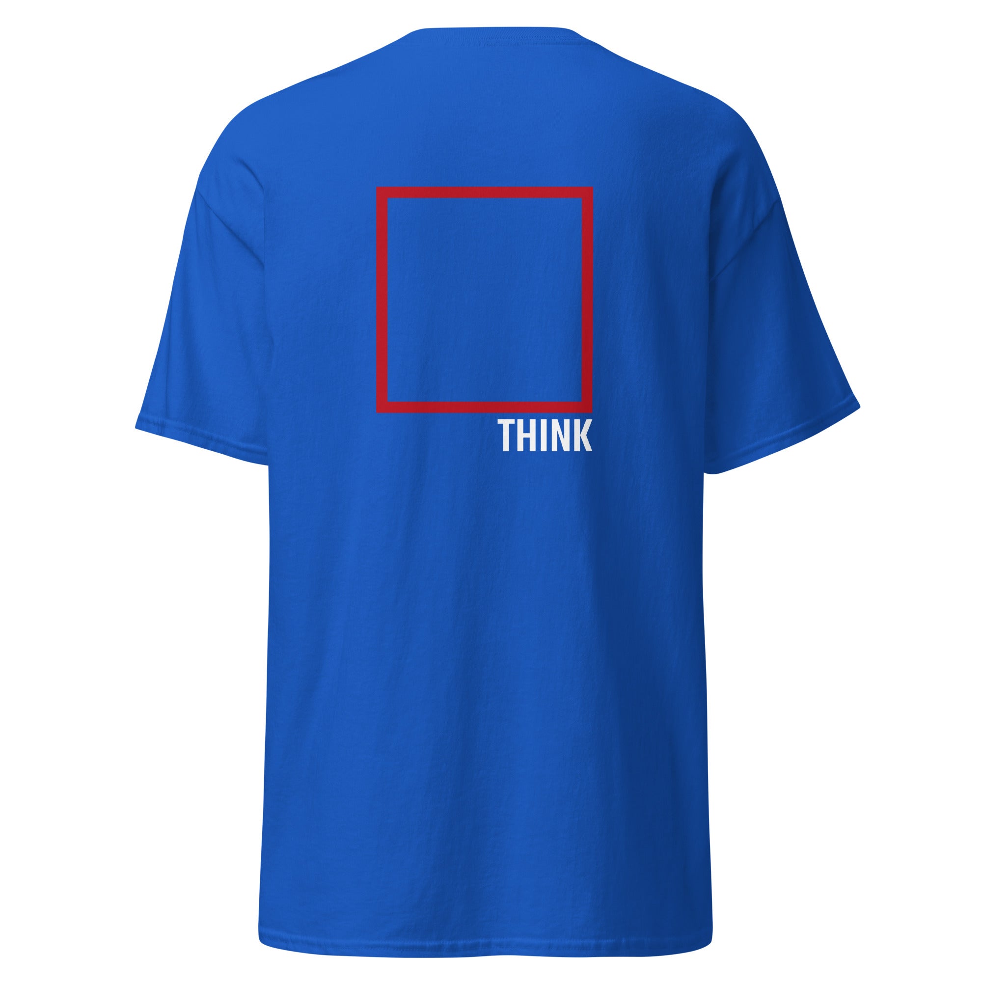 Think Outside The Box - Back Print - Unisex Classic T-Shirt - The Philosopher's Shirt