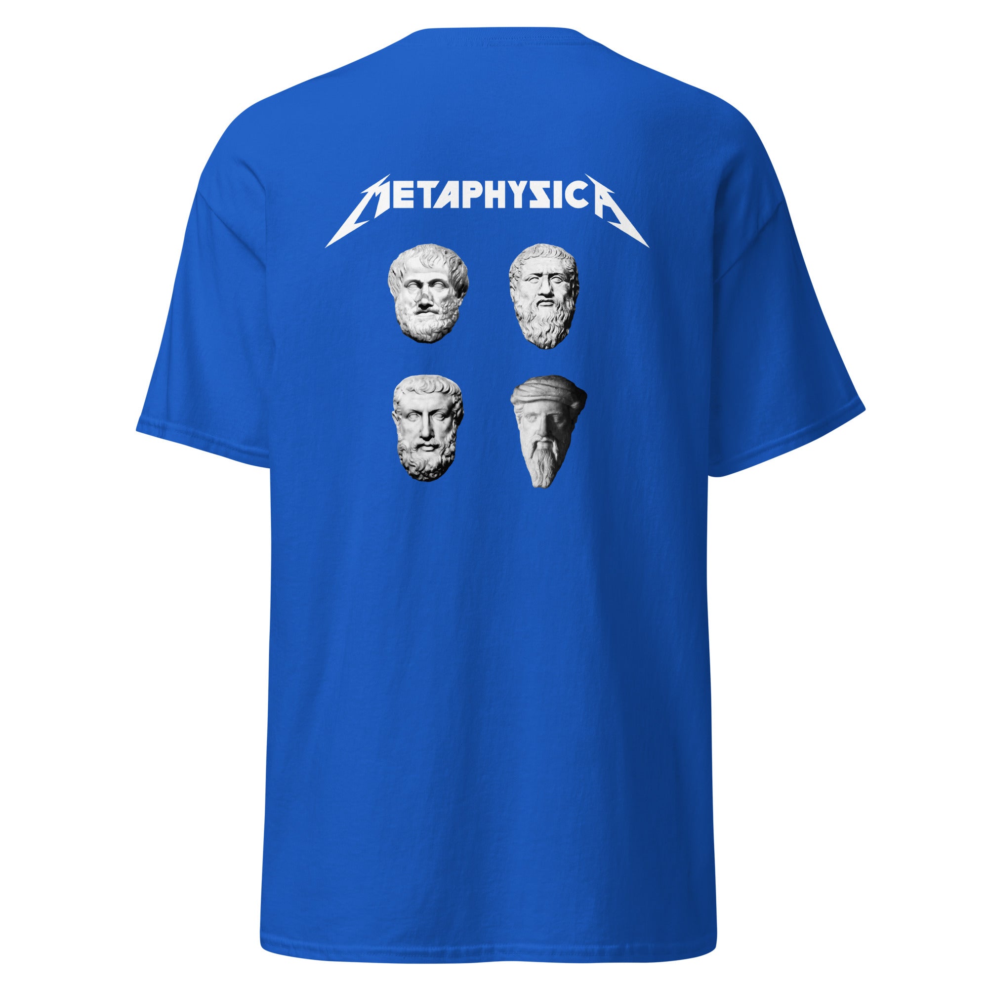 Metaphysica - The Four Wise Men - Back Print - Unisex Classic T-Shirt - The Philosopher's Shirt