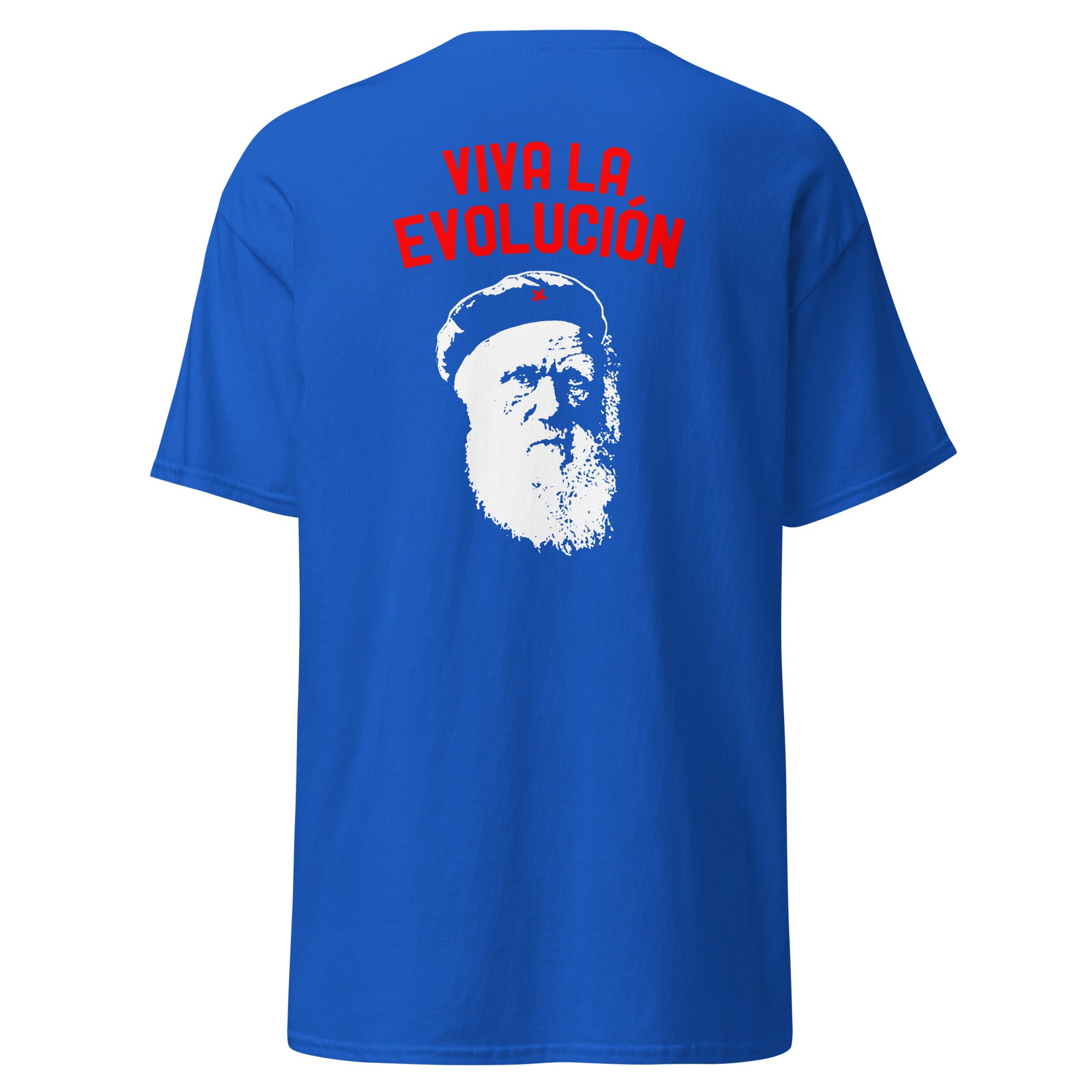 Darwin - Viva la Evolucion - Back Print - Unisex Classic T-Shirt - The Philosopher's Shirt
