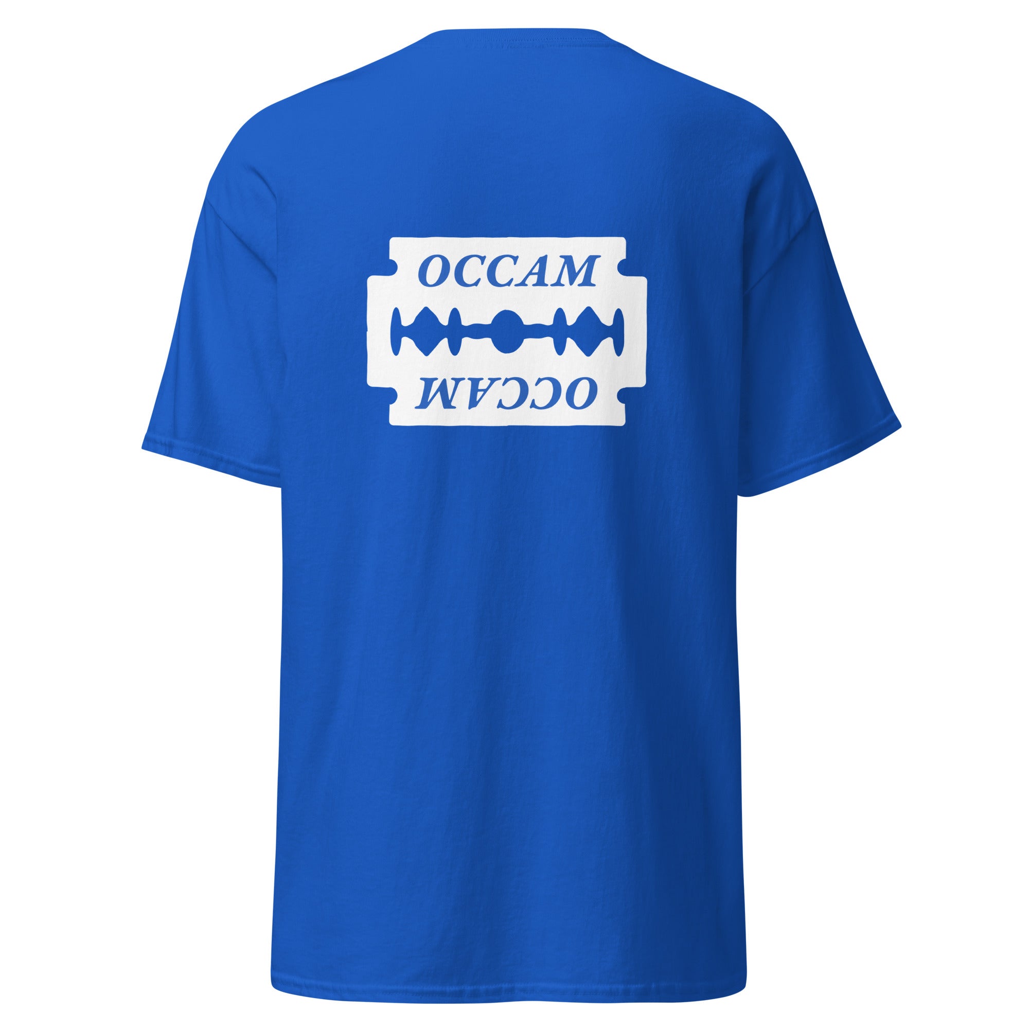 OCCAM's Razor - Back Print - Unisex Classic T-Shirt - The Philosopher's Shirt