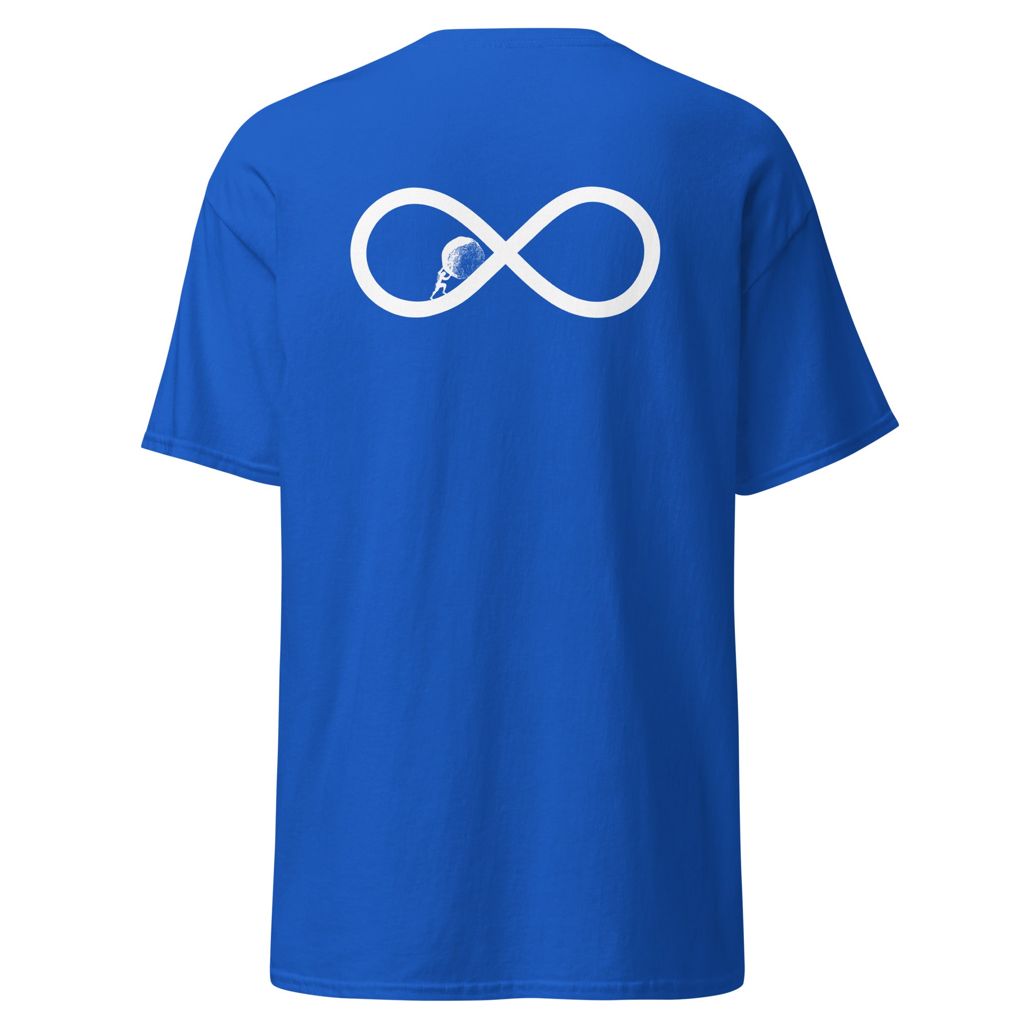 Sisyphus To Infinity - Back Print - Unisex Classic T-Shirt - The Philosopher's Shirt