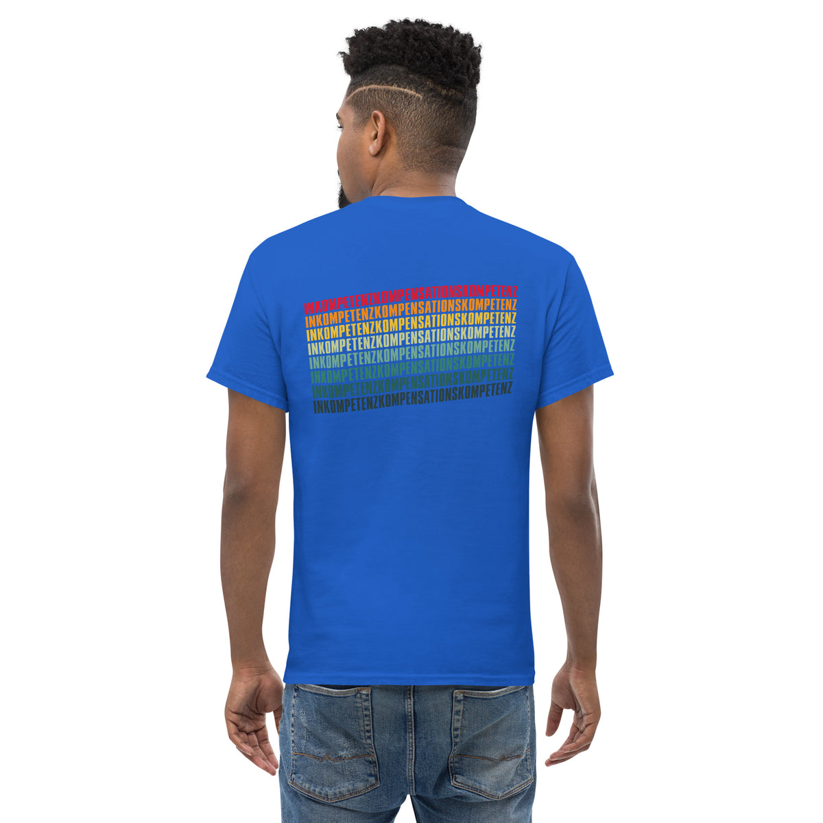 Inkompetenzkompensationskompetenz - Back Print - Unisex Classic T-Shirt - The Philosopher's Shirt