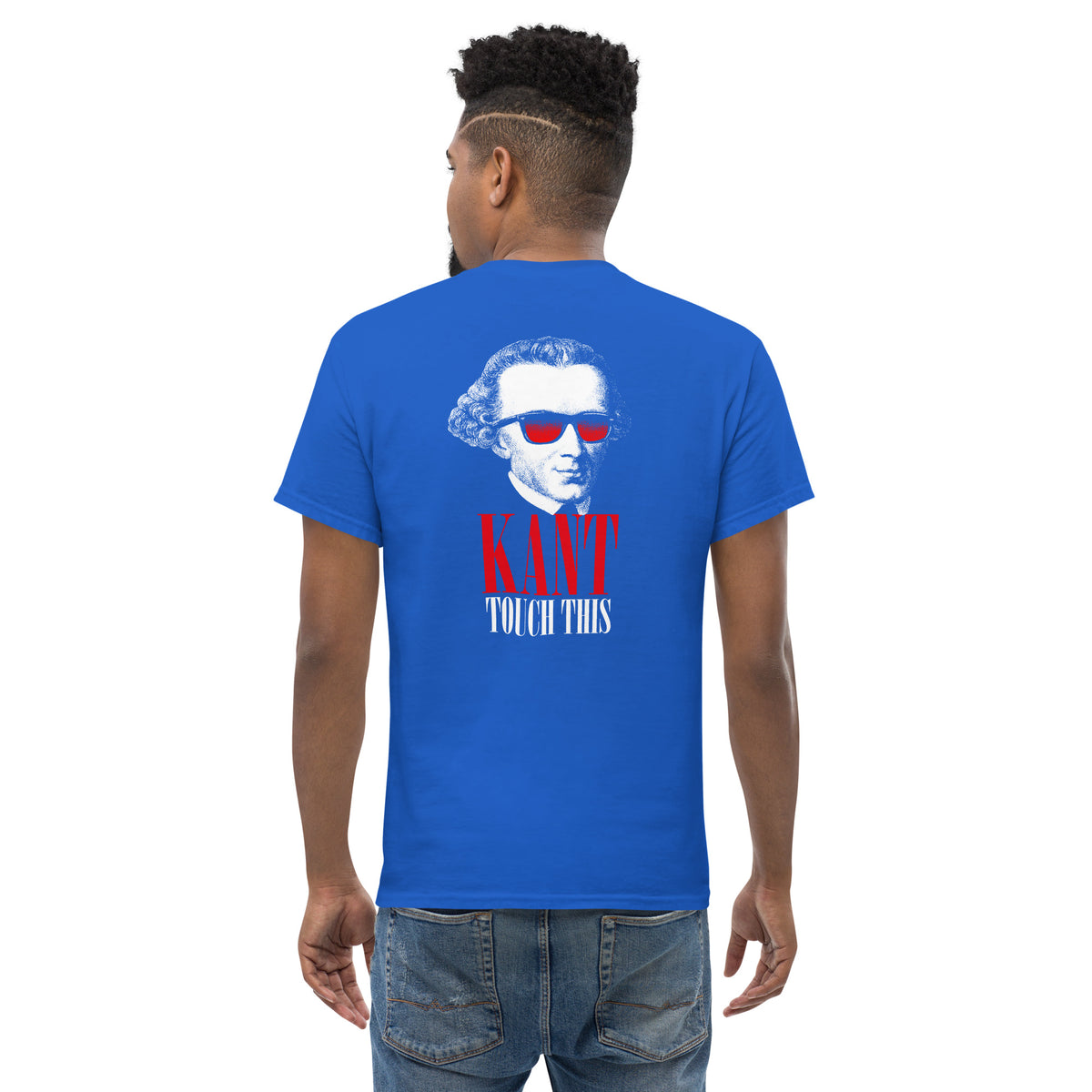 Kant touch this - Back Print - Unisex Classic T-Shirt - The Philosopher's Shirt