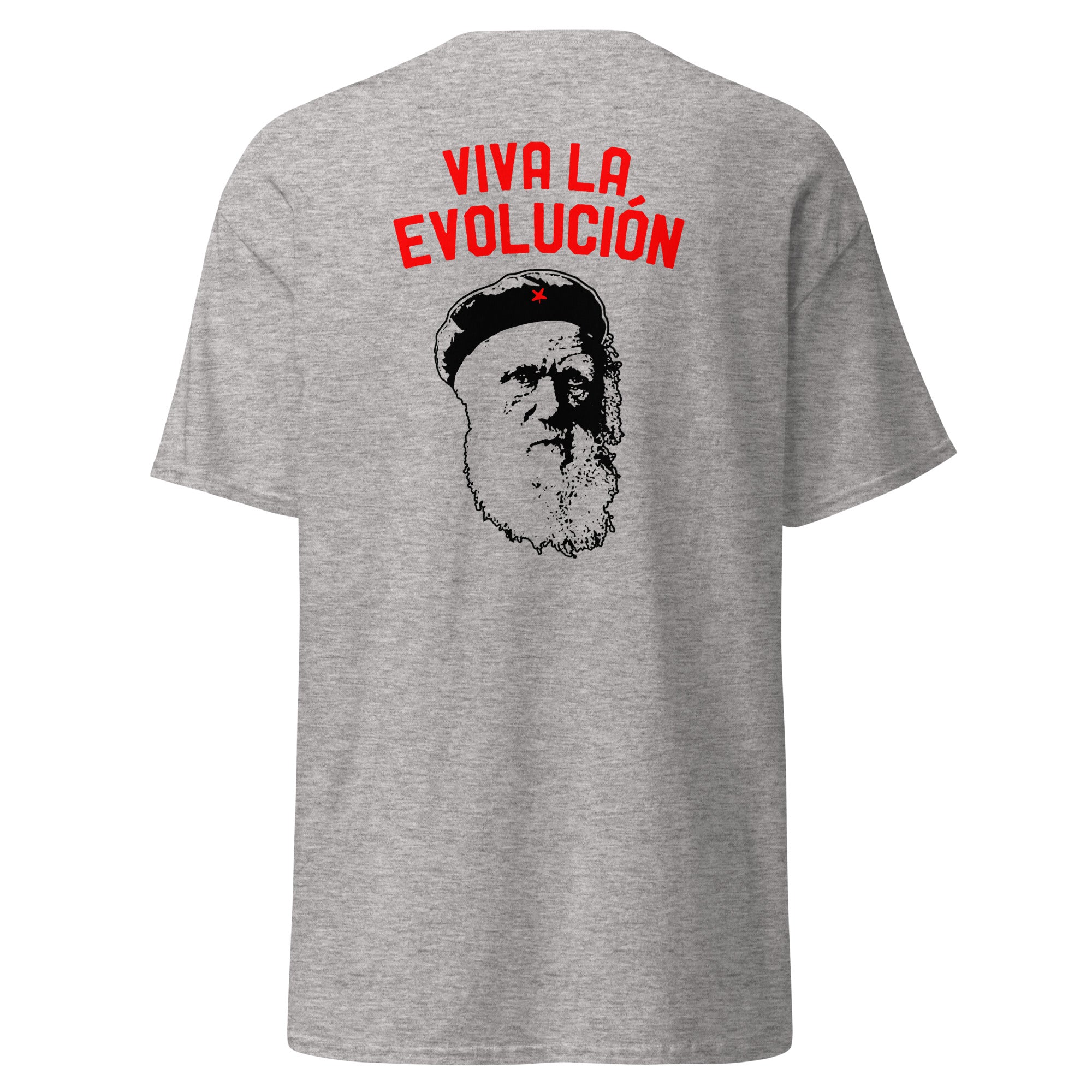 Darwin - Viva la Evolucion - Back Print - Unisex Classic T-Shirt - The Philosopher's Shirt