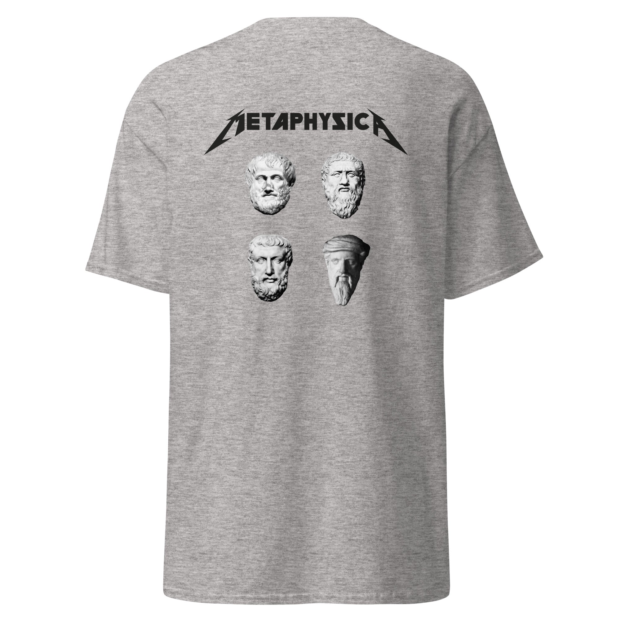 Metaphysica - The Four Wise Men - Back Print - Unisex Classic T-Shirt - The Philosopher's Shirt