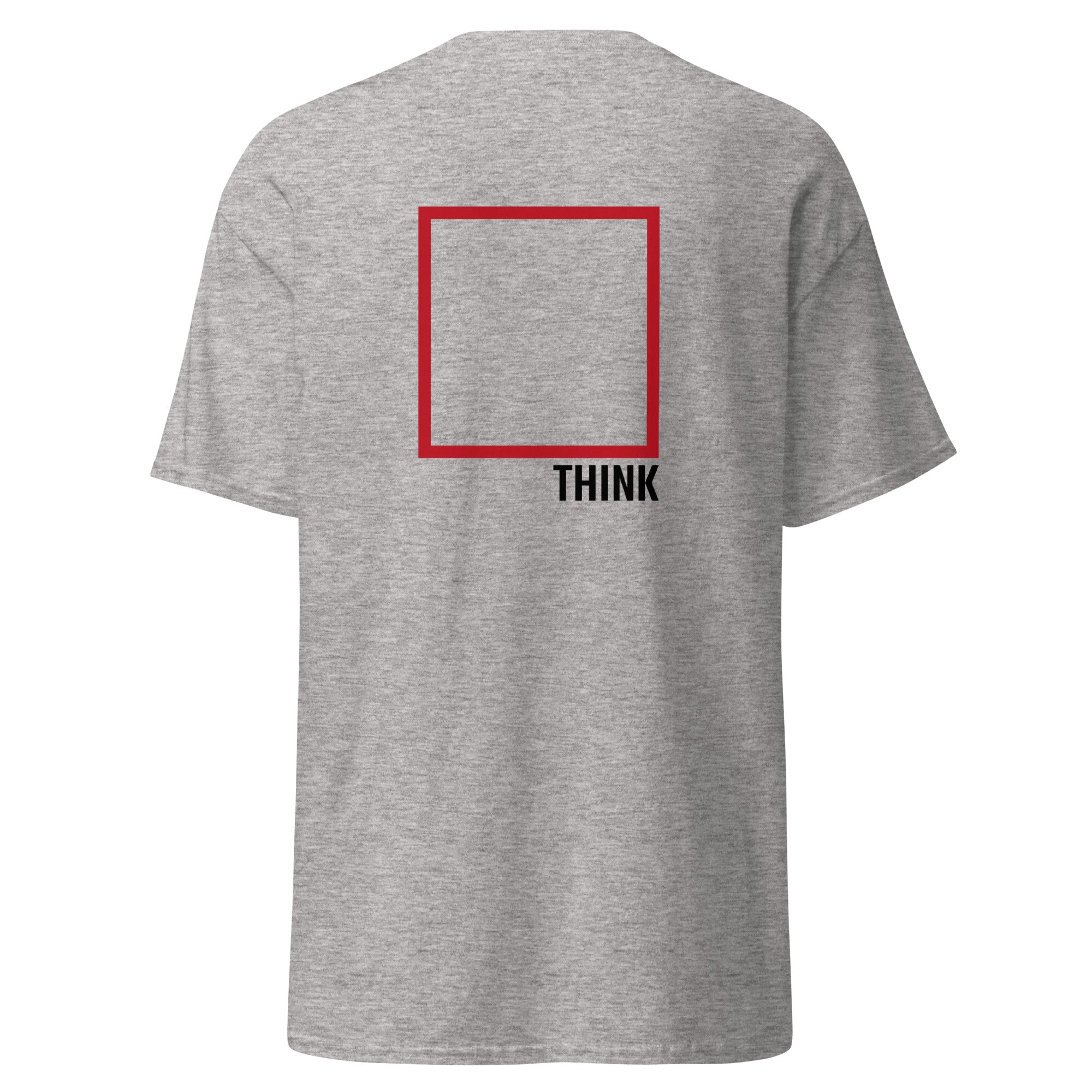 Think Outside The Box - Back Print - Unisex Classic T-Shirt - The Philosopher's Shirt