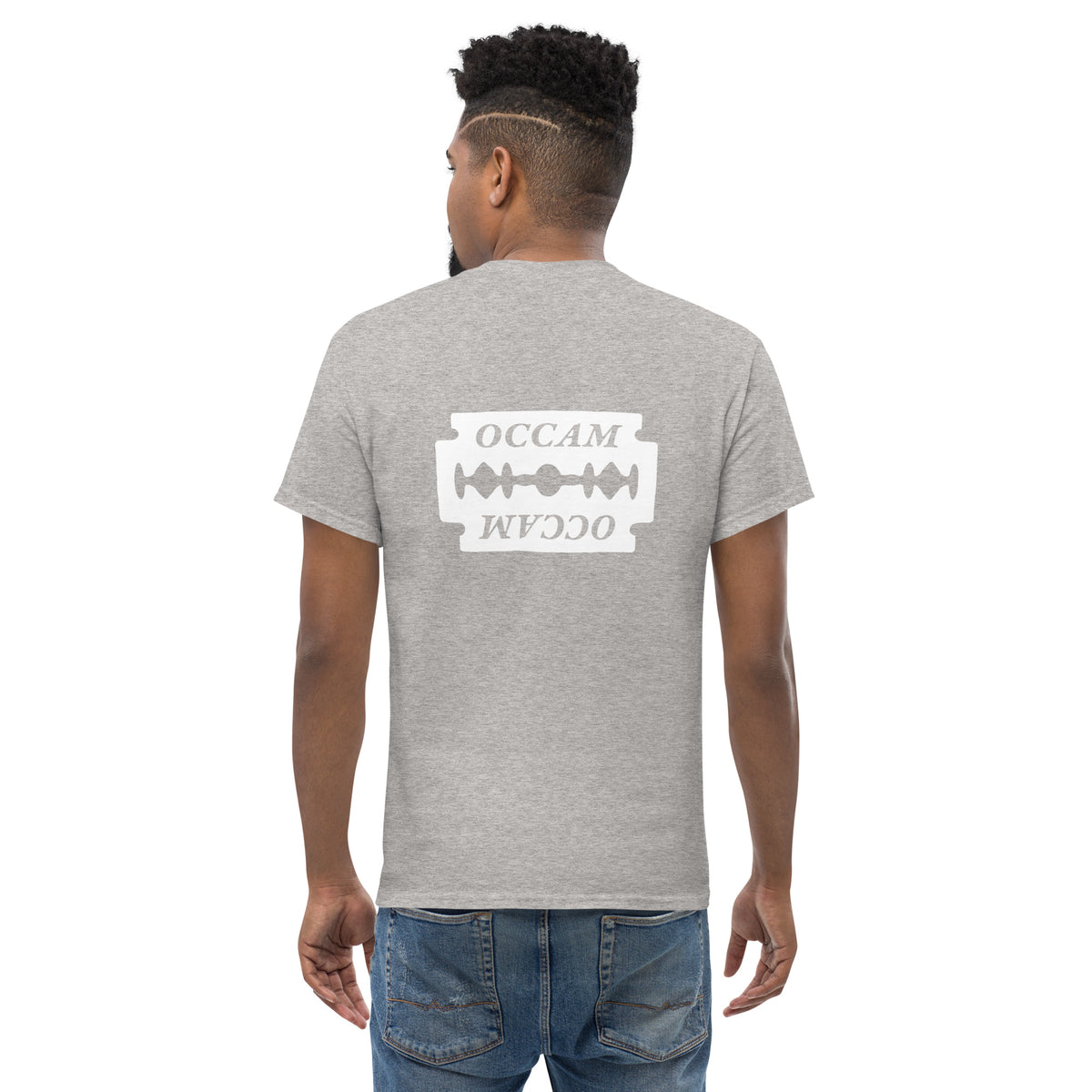 OCCAM's Razor - Back Print - Unisex Classic T-Shirt - The Philosopher's Shirt