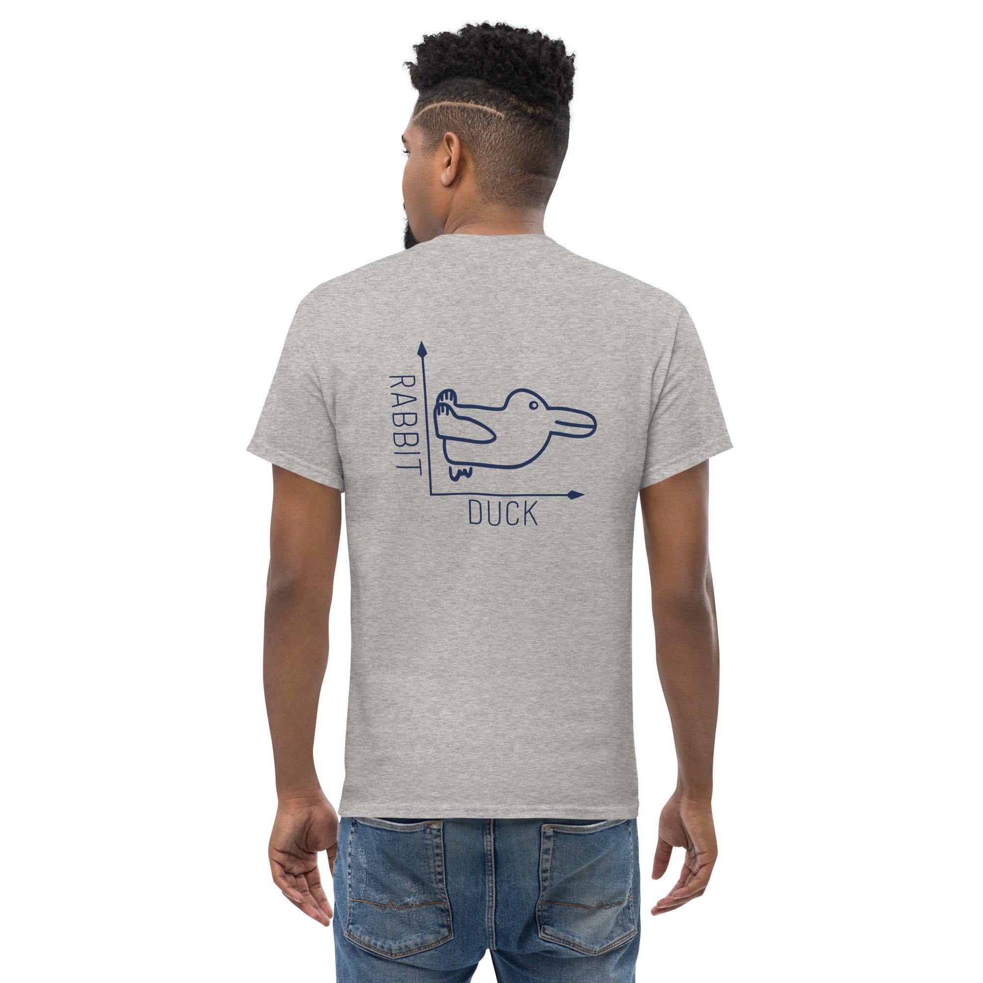 Ilusión óptica del conejo y el pato - Estampado en la espalda - Unisex Classic T-Shirt  The Philosopher's Shirt