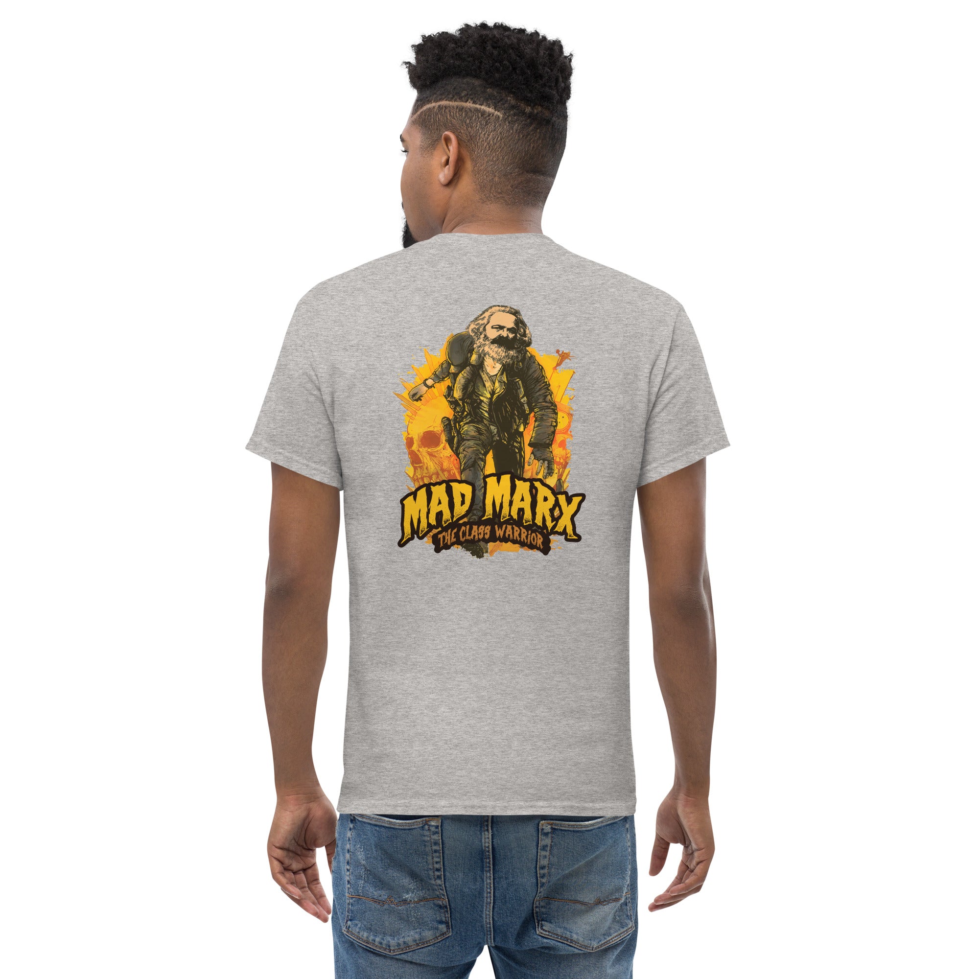 Mad Marx - The Class Warrior - Back Print - Unisex Classic T-Shirt - The Philosopher's Shirt