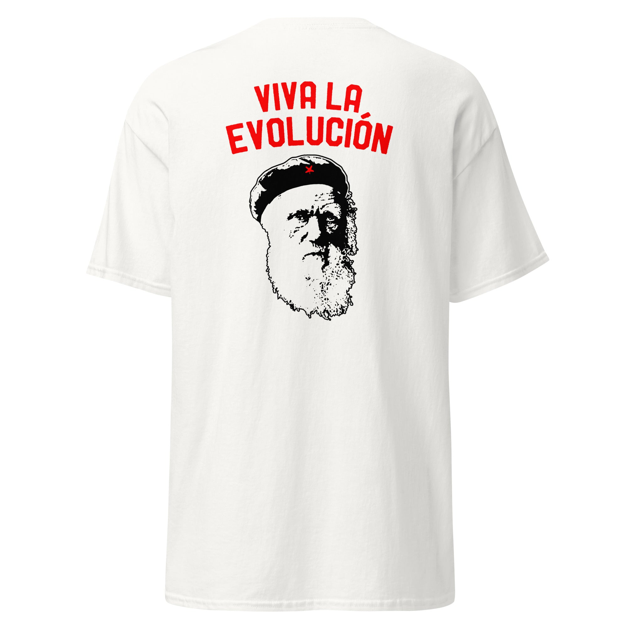 Darwin - Viva la Evolucion - Back Print - Unisex Classic T-Shirt - The Philosopher's Shirt
