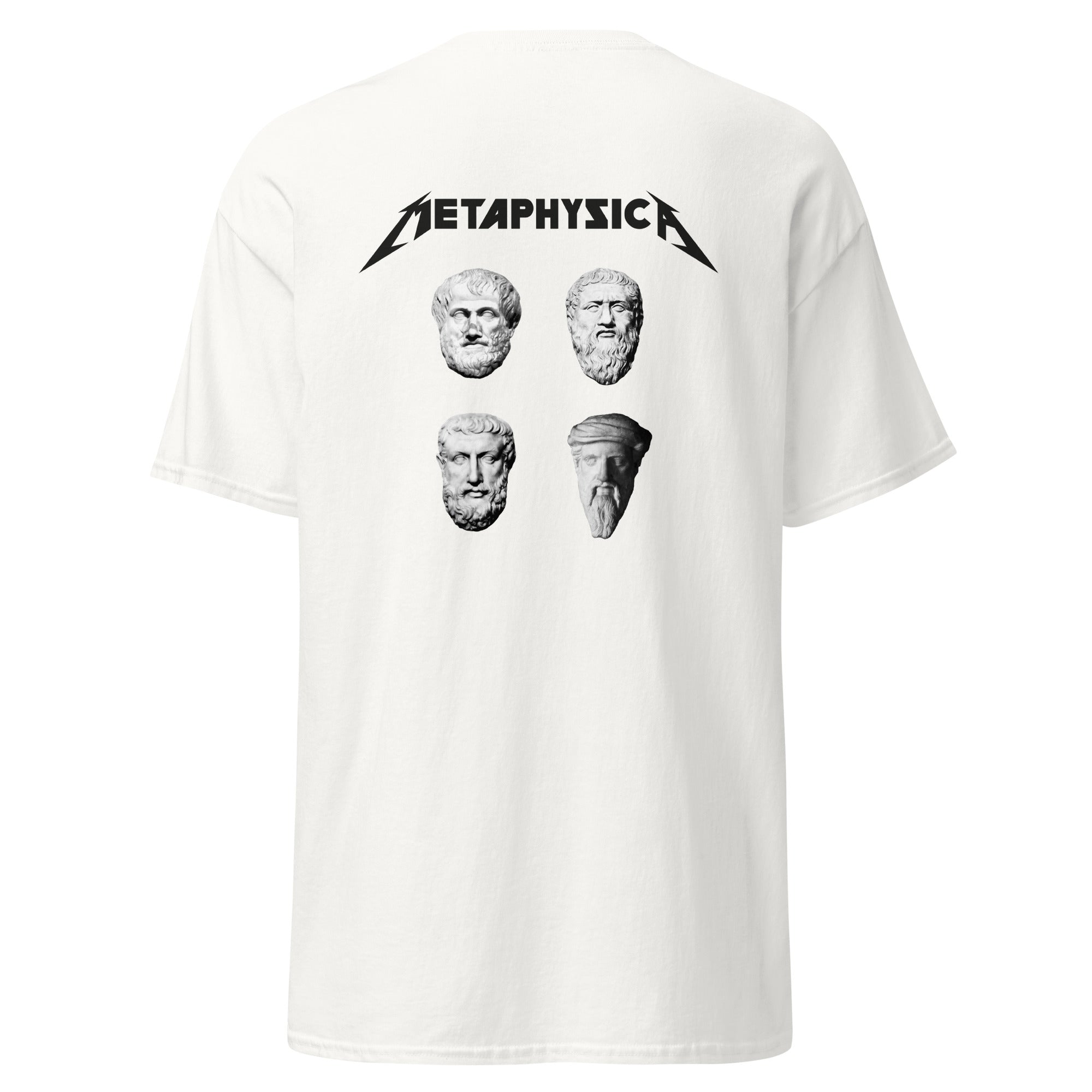 Metaphysica - The Four Wise Men - Back Print - Unisex Classic T-Shirt - The Philosopher's Shirt