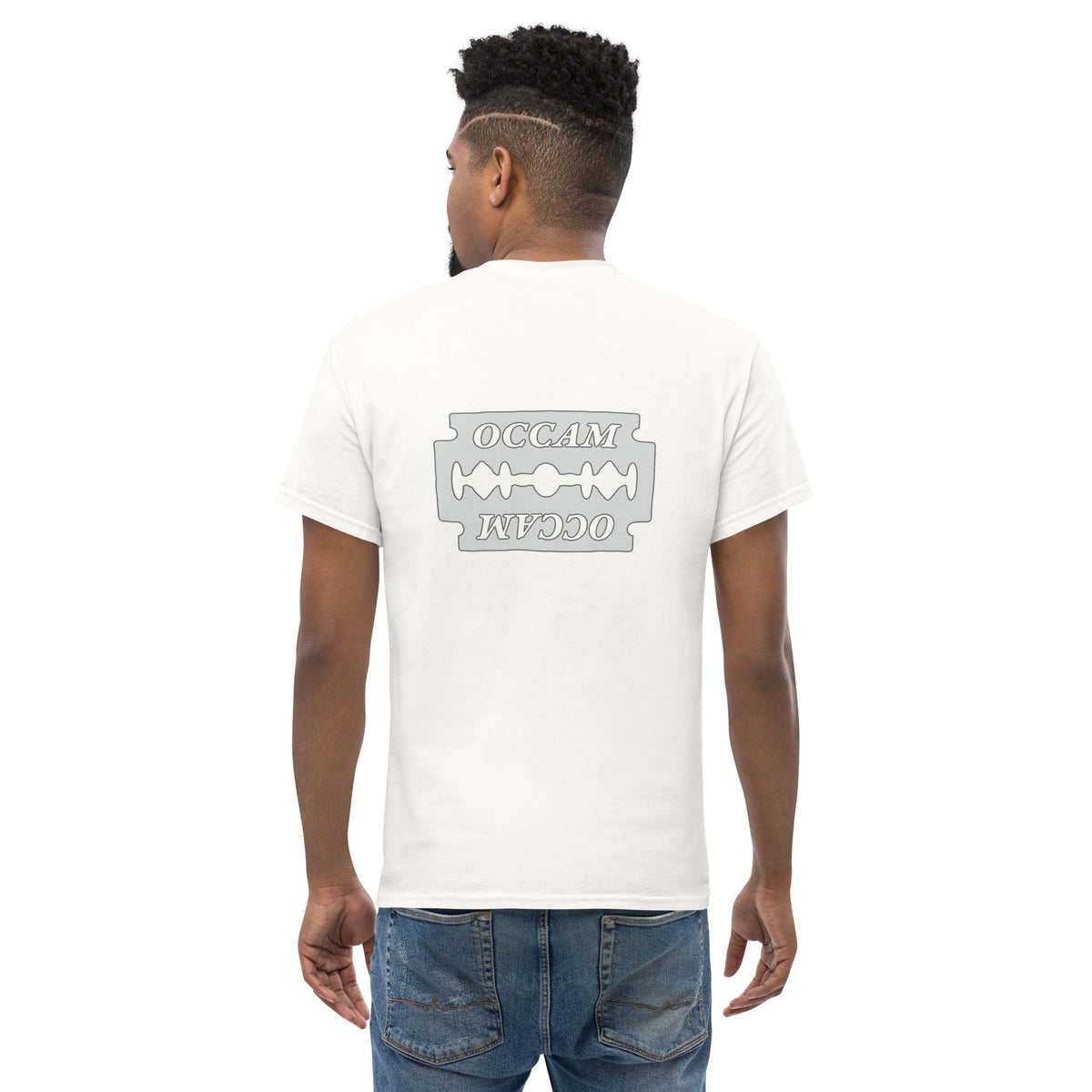 OCCAM's Razor - Back Print - Unisex Classic T-Shirt - The Philosopher's Shirt