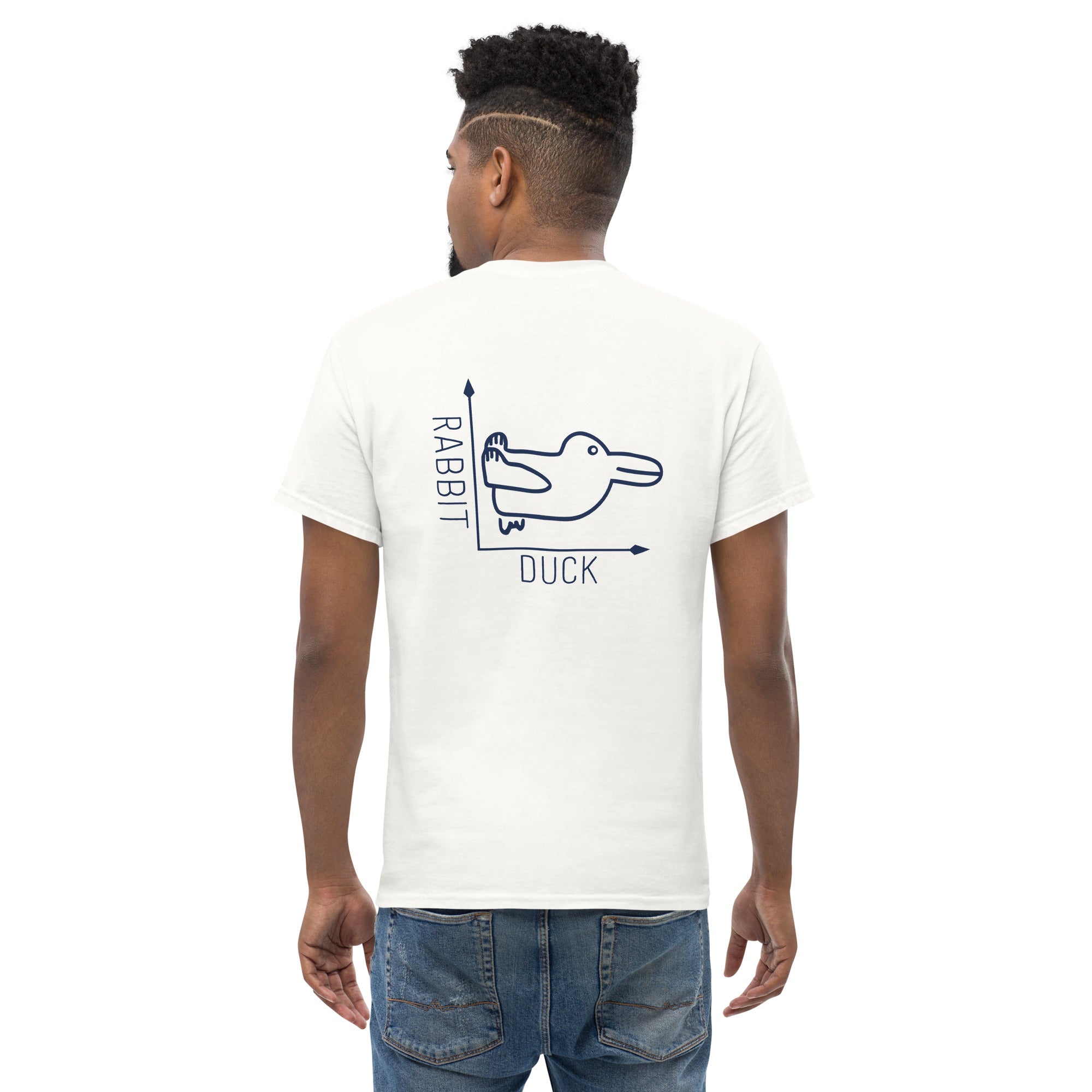 Ilusión óptica del conejo y el pato - Estampado en la espalda - Unisex Classic T-Shirt  The Philosopher's Shirt