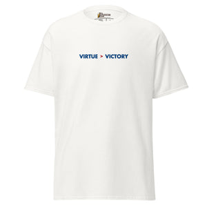 Virtue over Victory - Embroidered - Unisex Classic T-Shirt