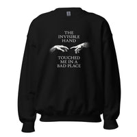 The invisible hand touched me in a bad place - Sweatshirt - Black / S