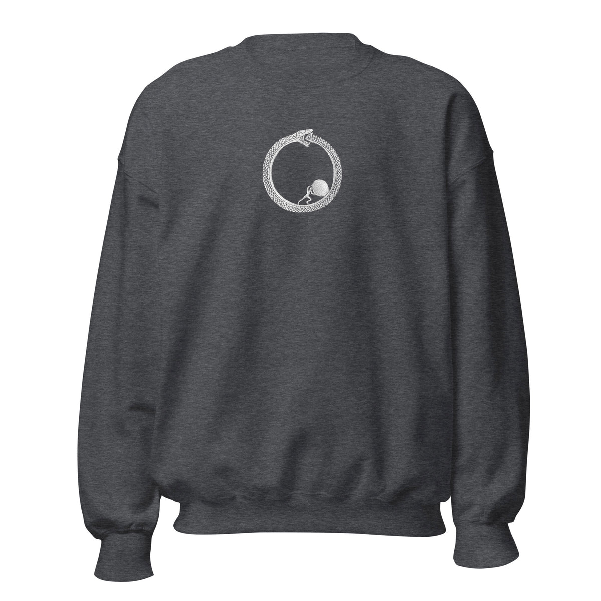 Sisyphus in Ouroboros - Embroidered - Sweatshirt - The Philosopher's Shirt