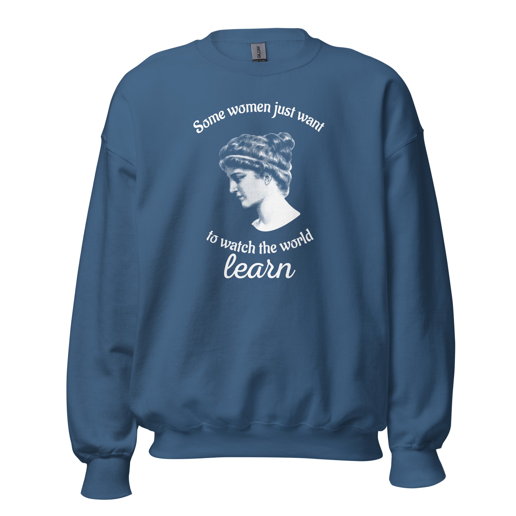 Hypatia - Some Women Just Want to Watch The World Learn - Sweatshirt - The Philosopher's Shirt