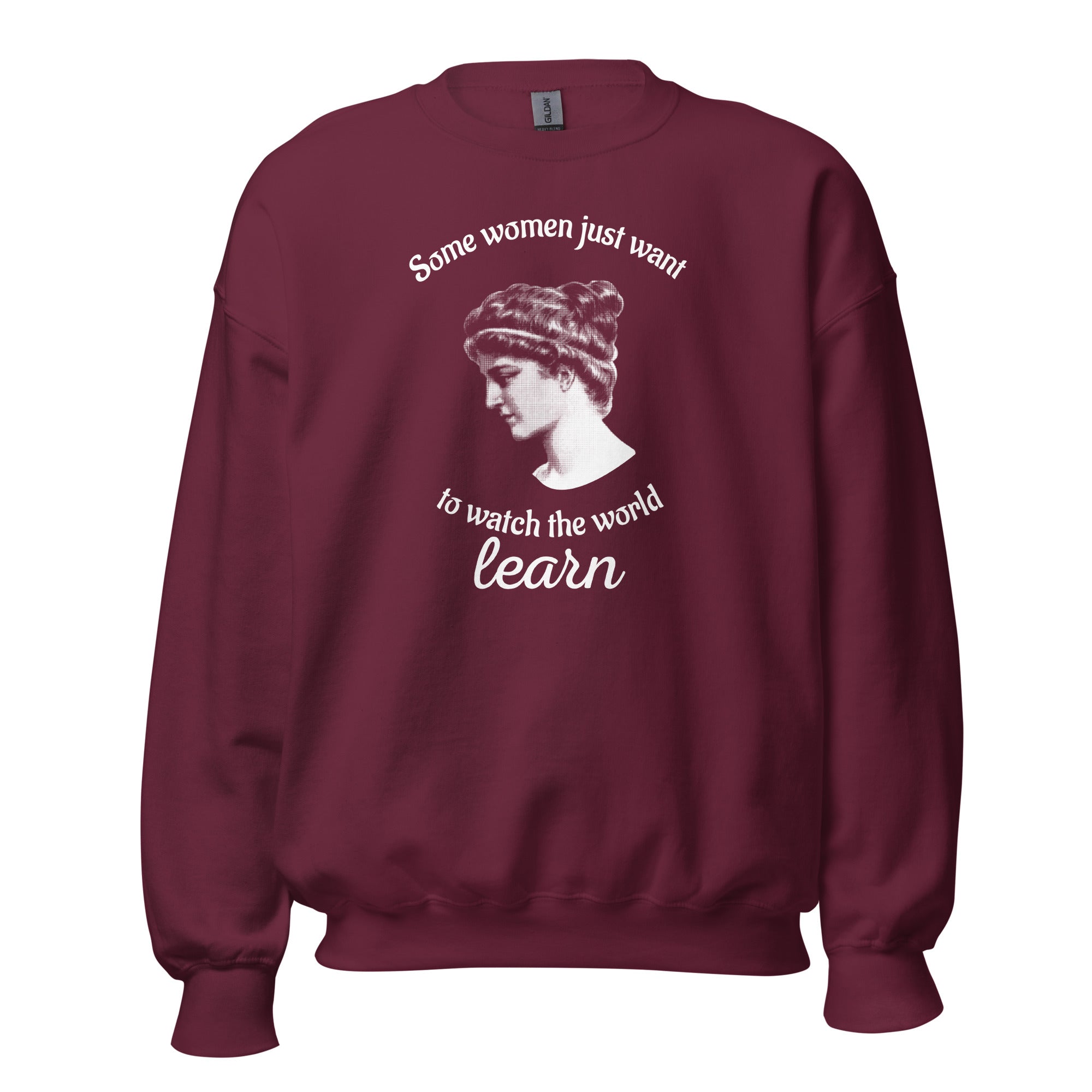Hypatia - Some Women Just Want to Watch The World Learn - Sweatshirt - The Philosopher's Shirt