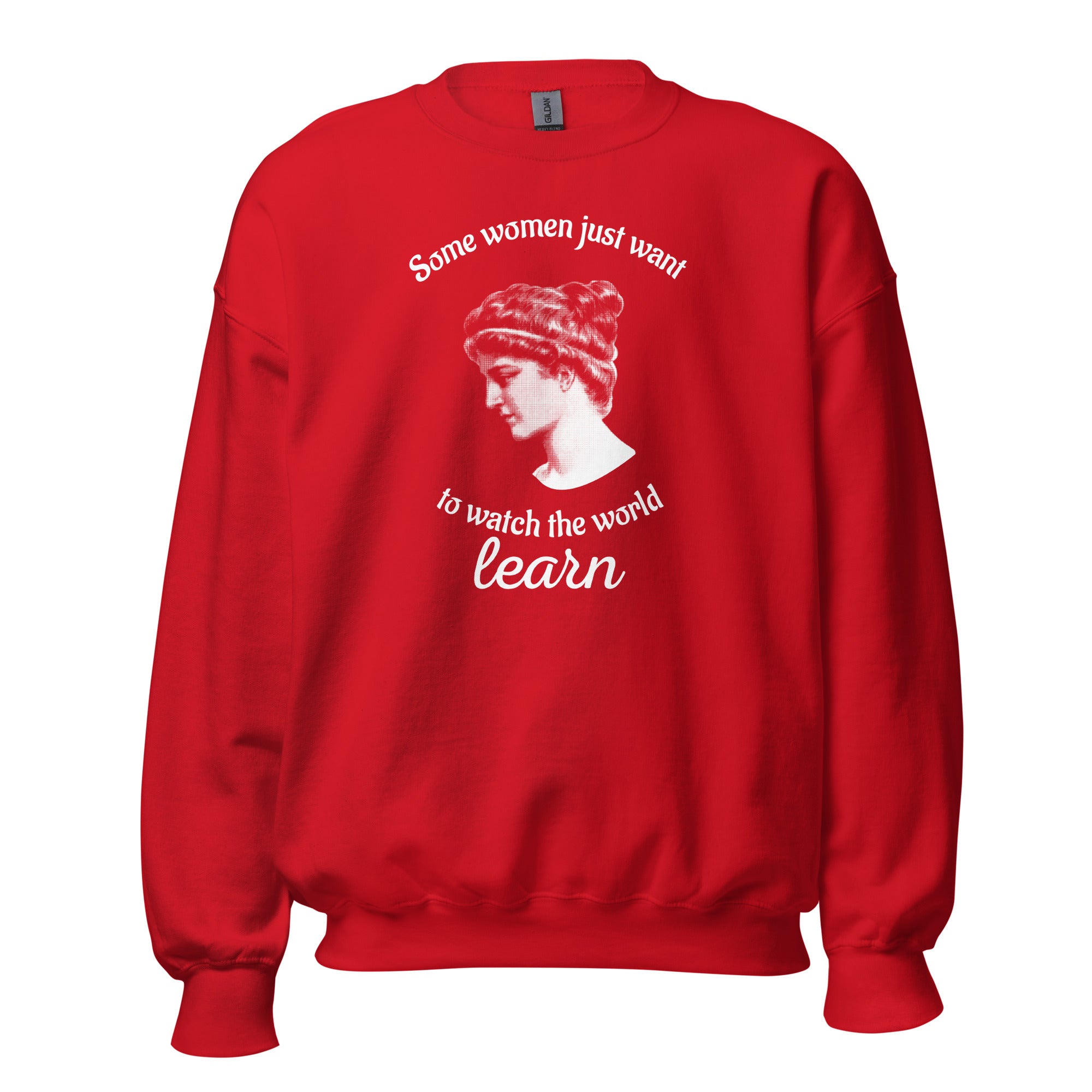 Hypatia - Some Women Just Want to Watch The World Learn - Sweatshirt - The Philosopher's Shirt