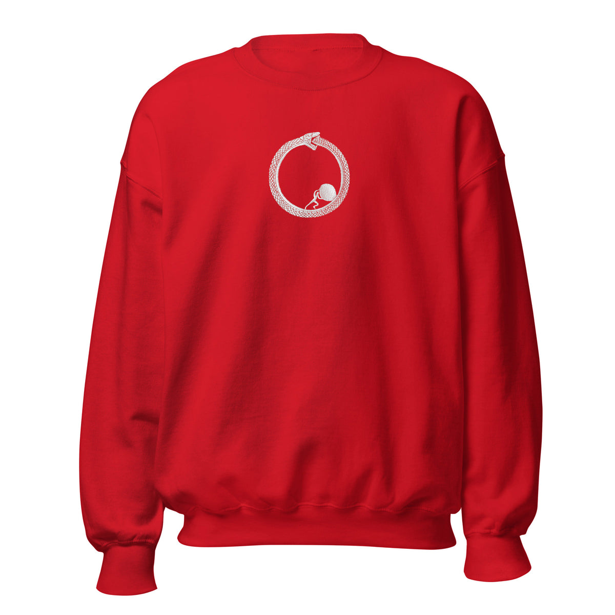 Sisyphus in Ouroboros - Embroidered - Sweatshirt - The Philosopher's Shirt