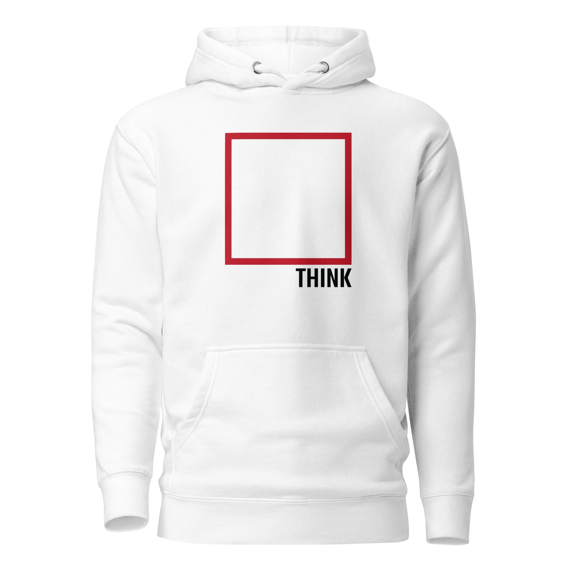 Think Outside The Box - Premium Hoodie - White - The Philosopher's Shirt